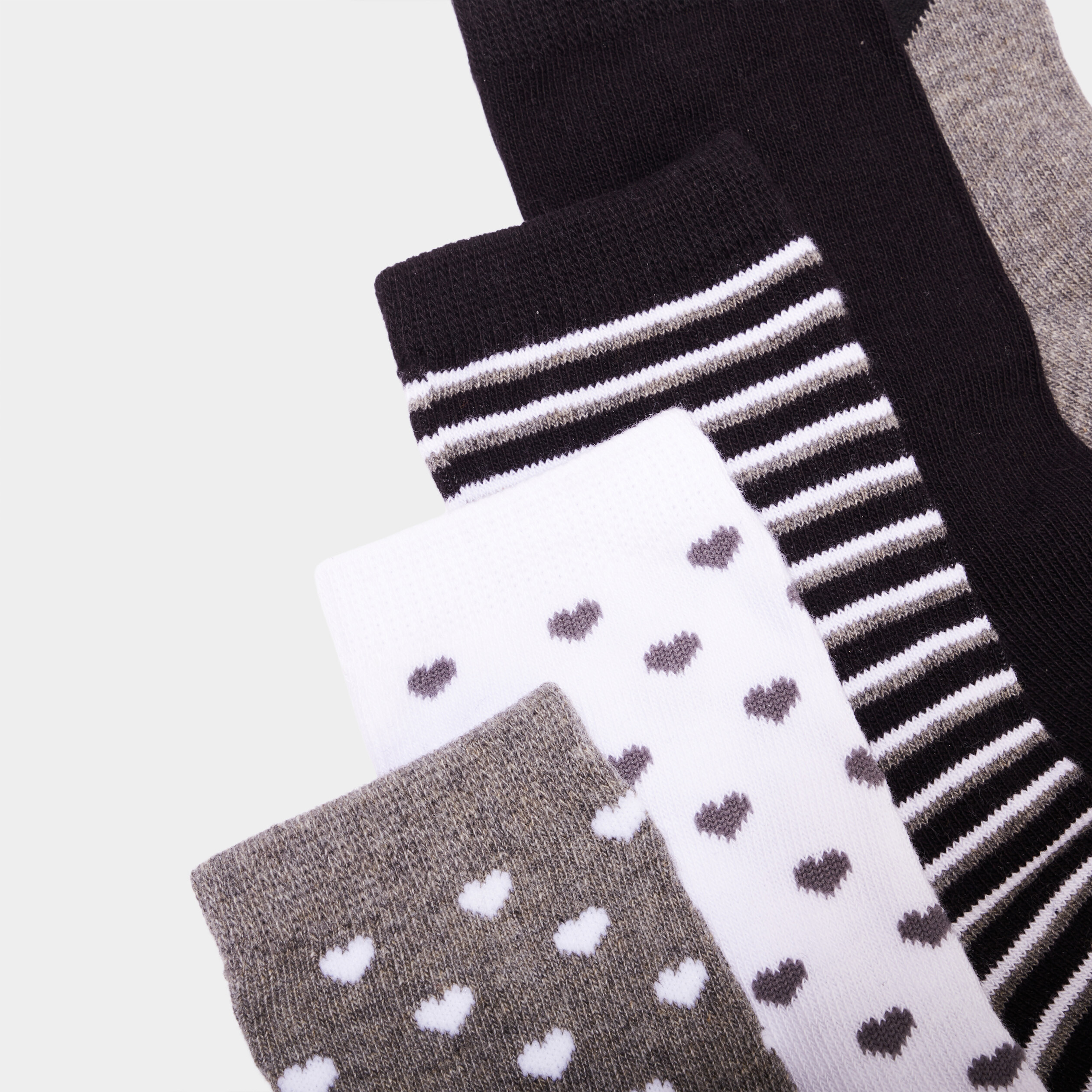 lot 5 paires chaussettes gris fille Lot 5 paires chaussettes gris fille