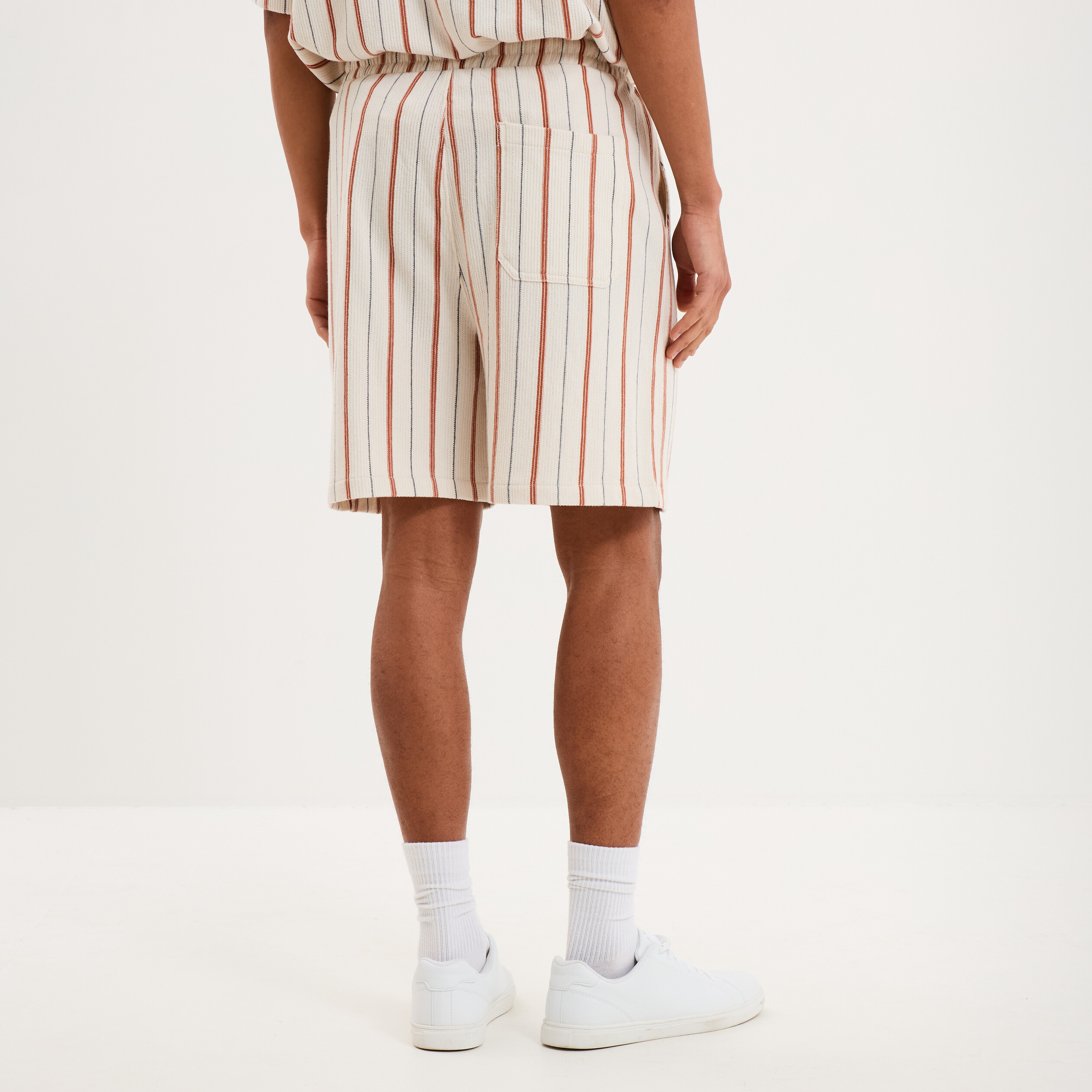 Bermuda chino droit coton blanc homme
