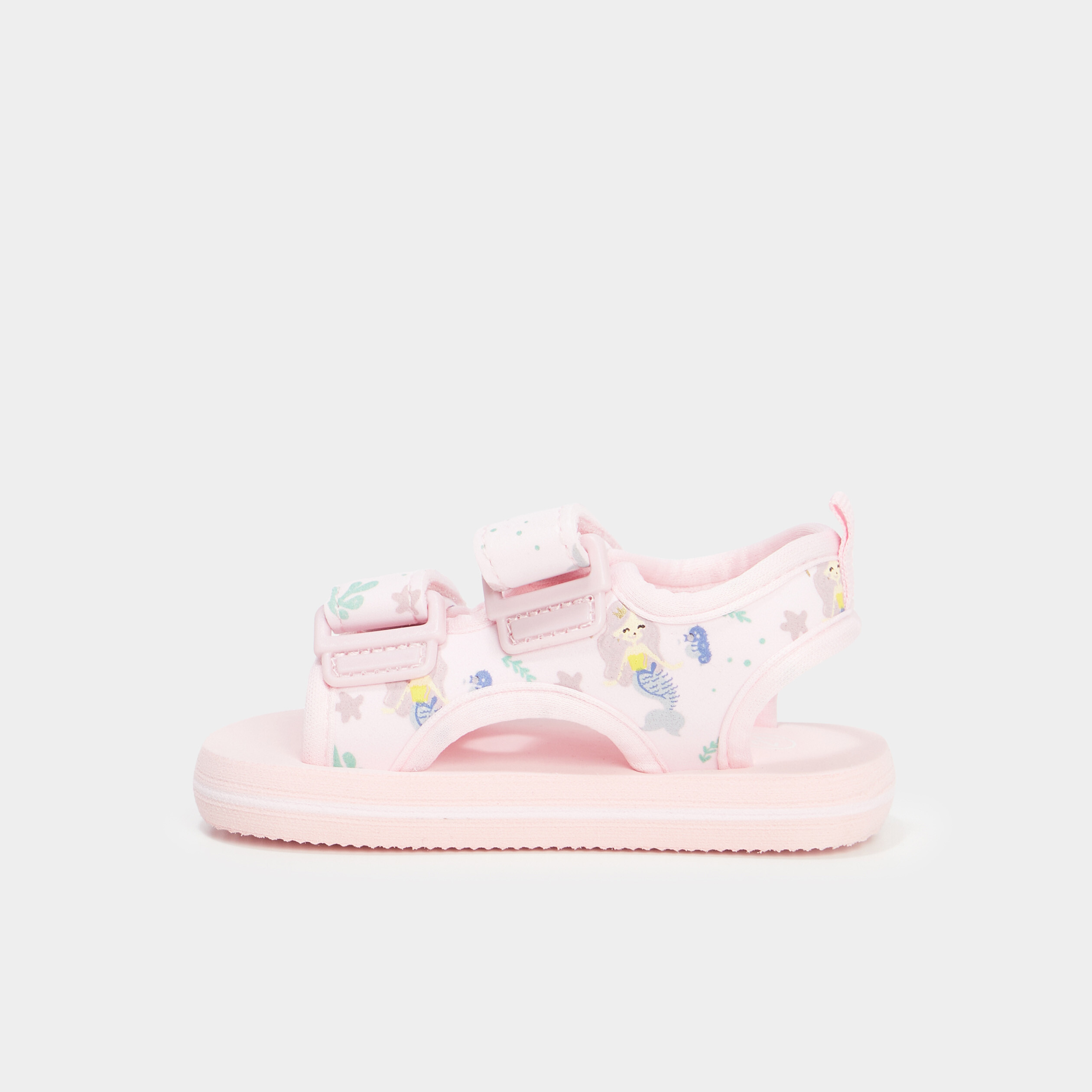 sandales a scratchs multicolore bebef Sandales à scratchs multicolore bébé fille