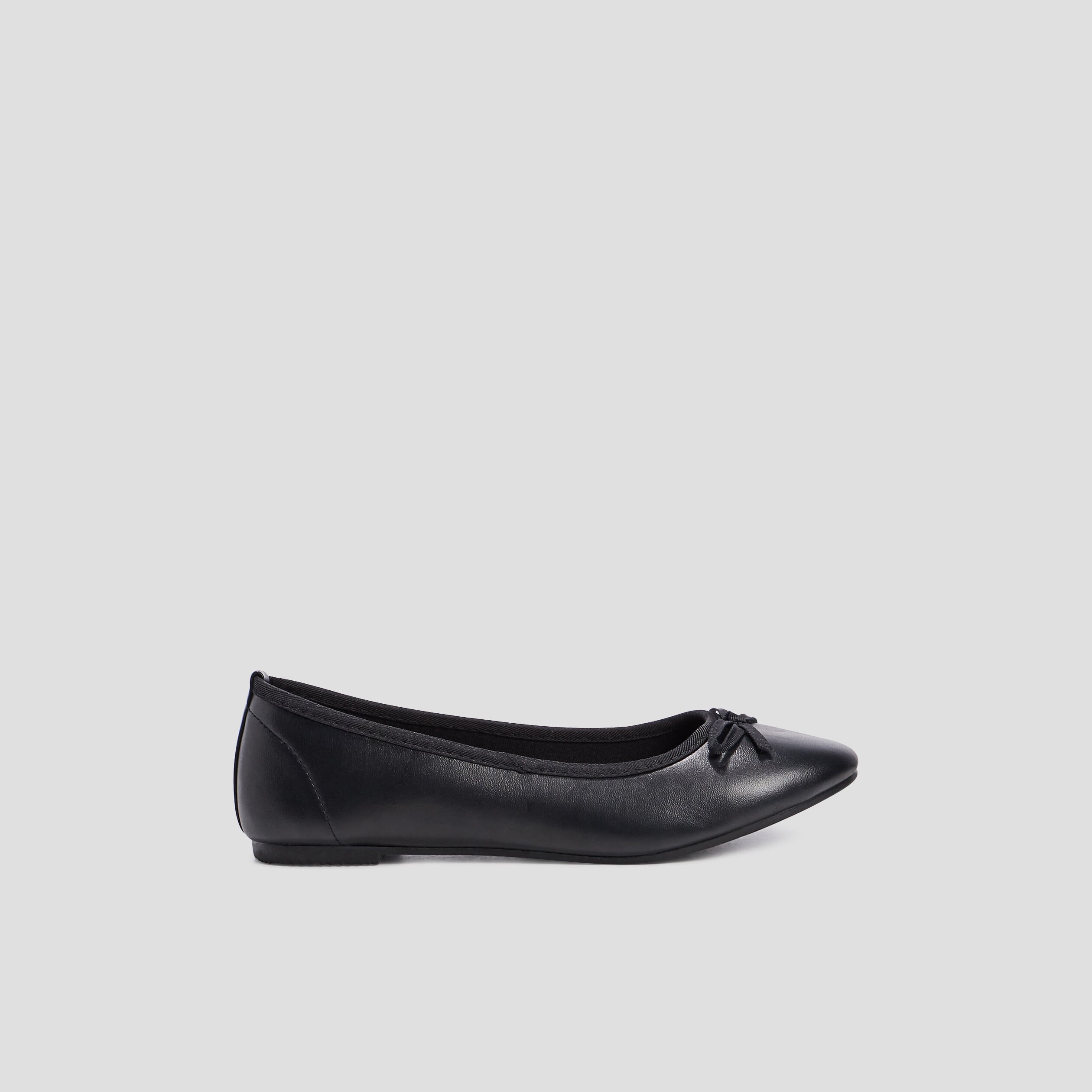 Ballerines avec noeuds noir fille
