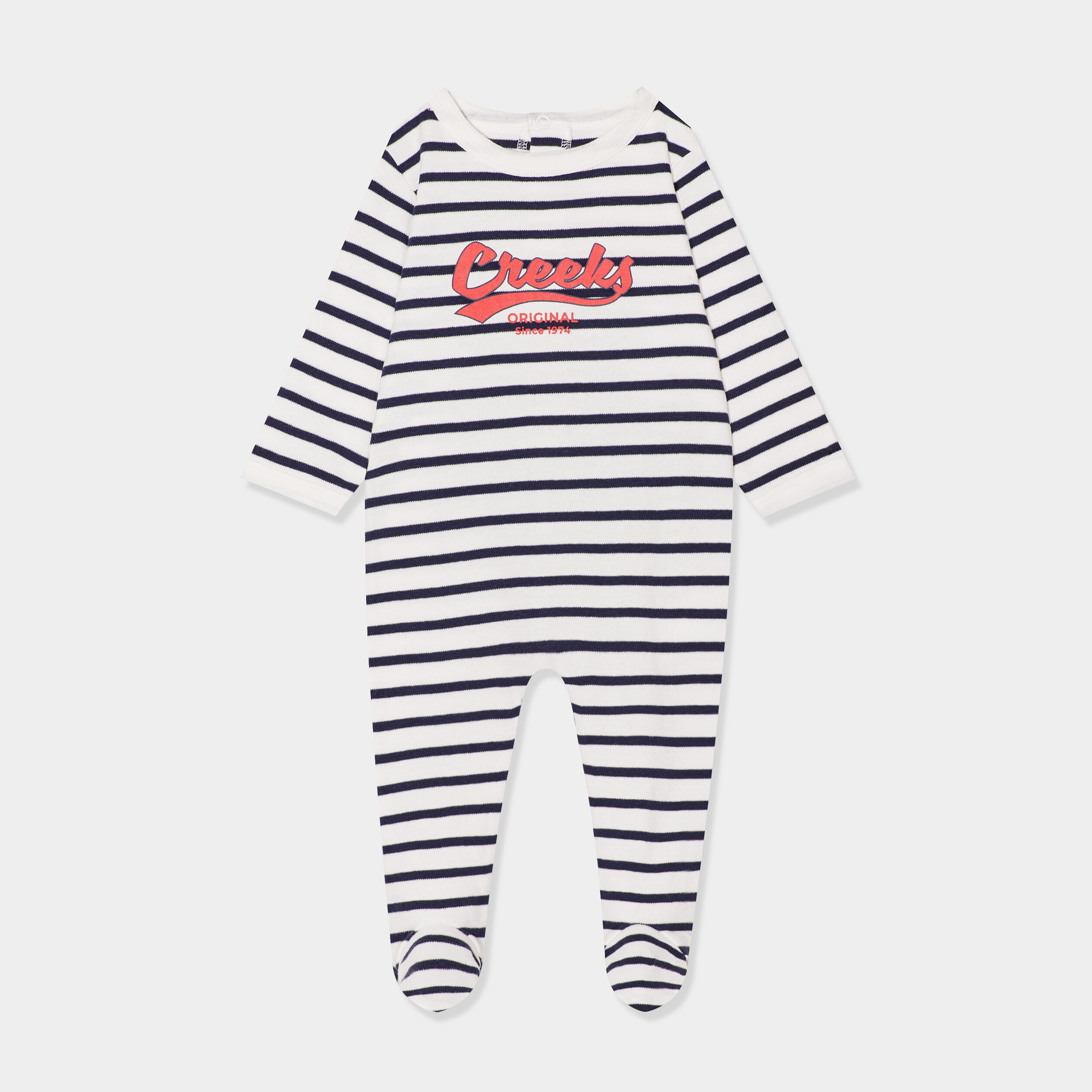 dors bien manches longues boutonne coton bleu marine bebeg Dors-bien manches longues boutonné coton bleu marine bébé garçon