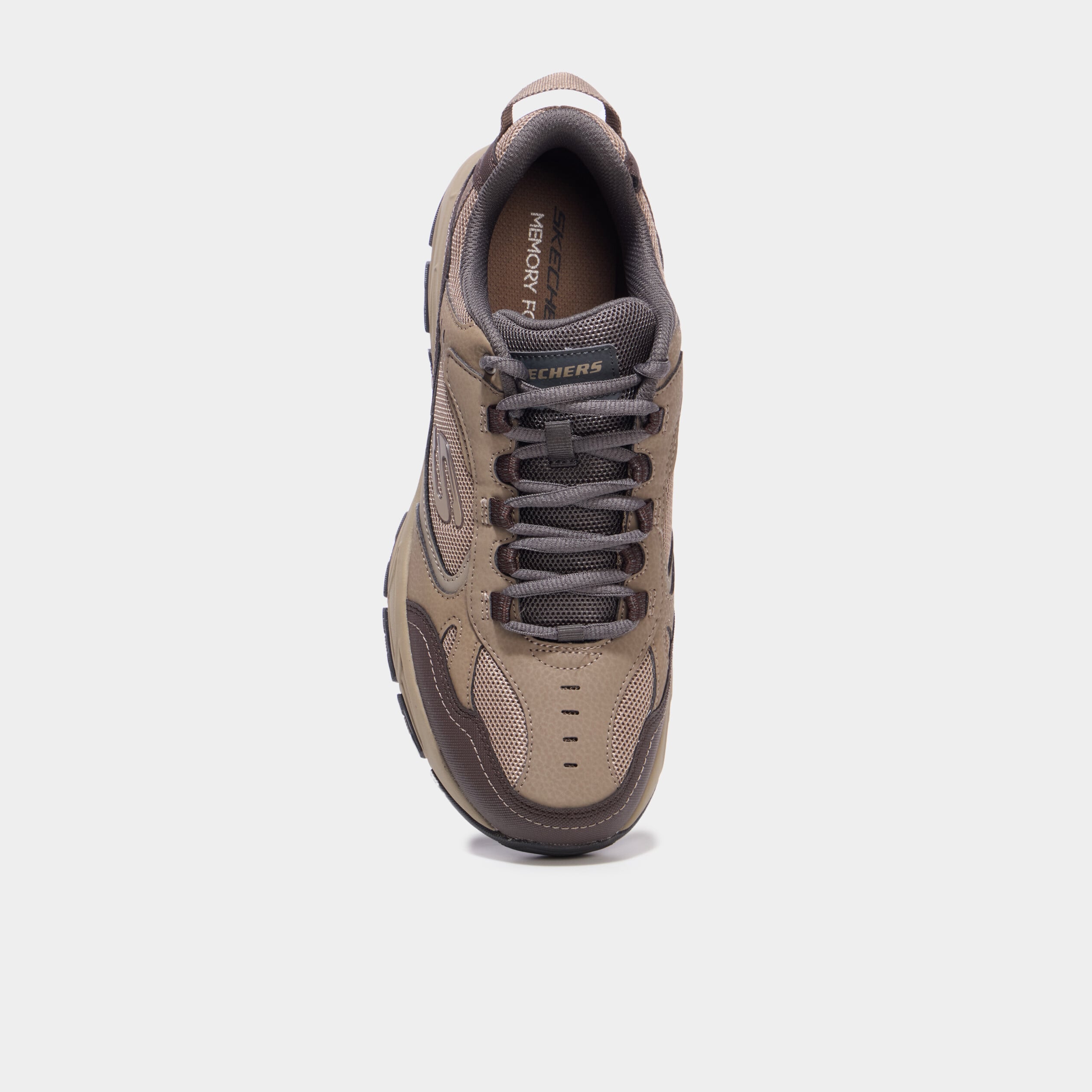 Baskets running semelle m&eacute;moire de forme sable homme