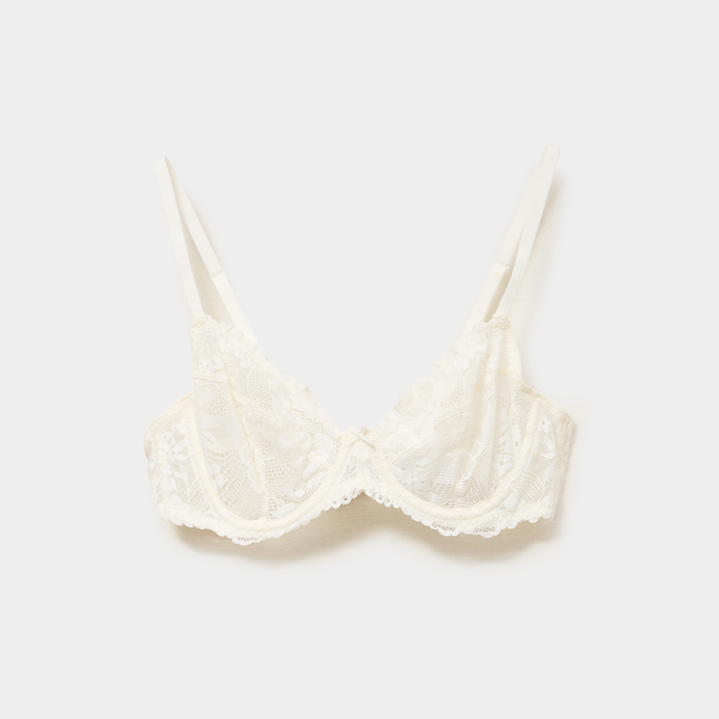 Soutien-gorge embo&icirc;tant dentelle blanc femme