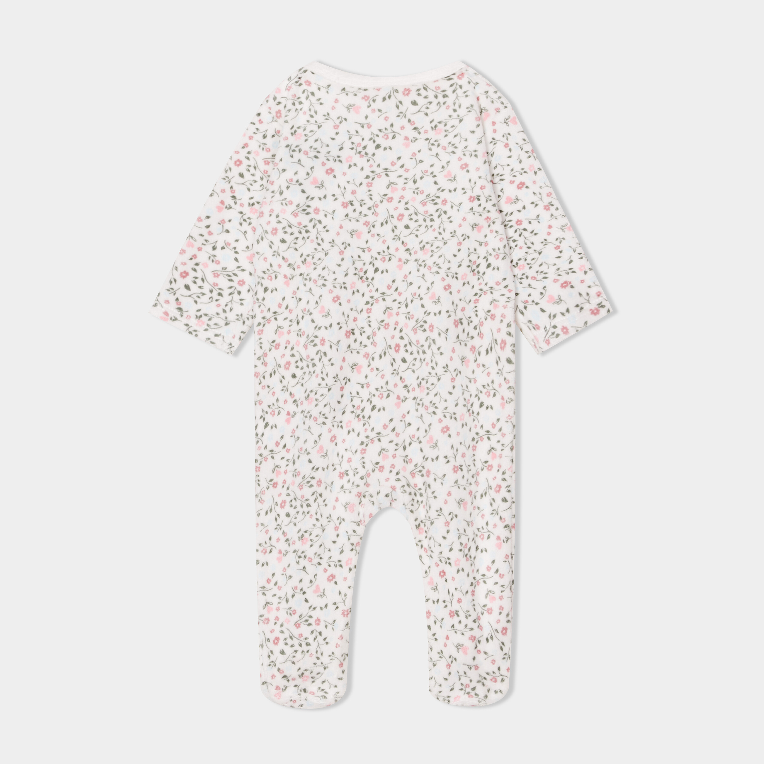 Pyjama dors-bien col rond effet polaire beige bébé La Halle