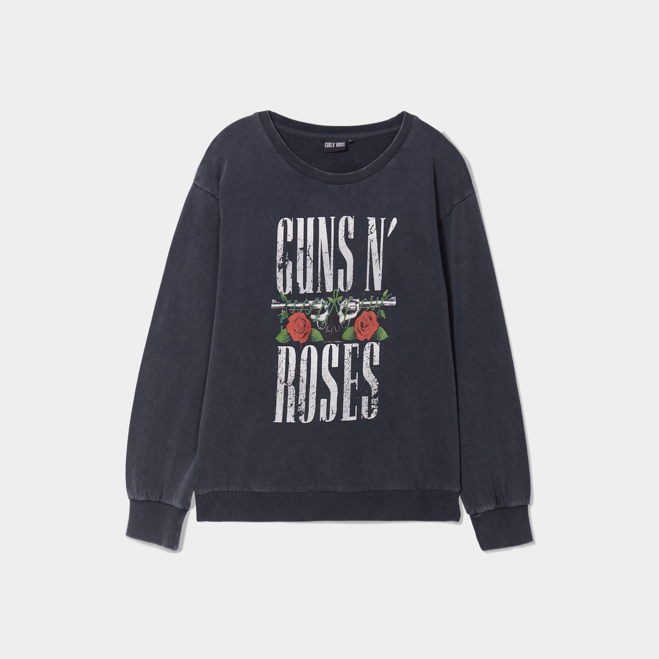 sweat col rond guns n roses noir femme Sweat col rond Guns N' Roses noir femme