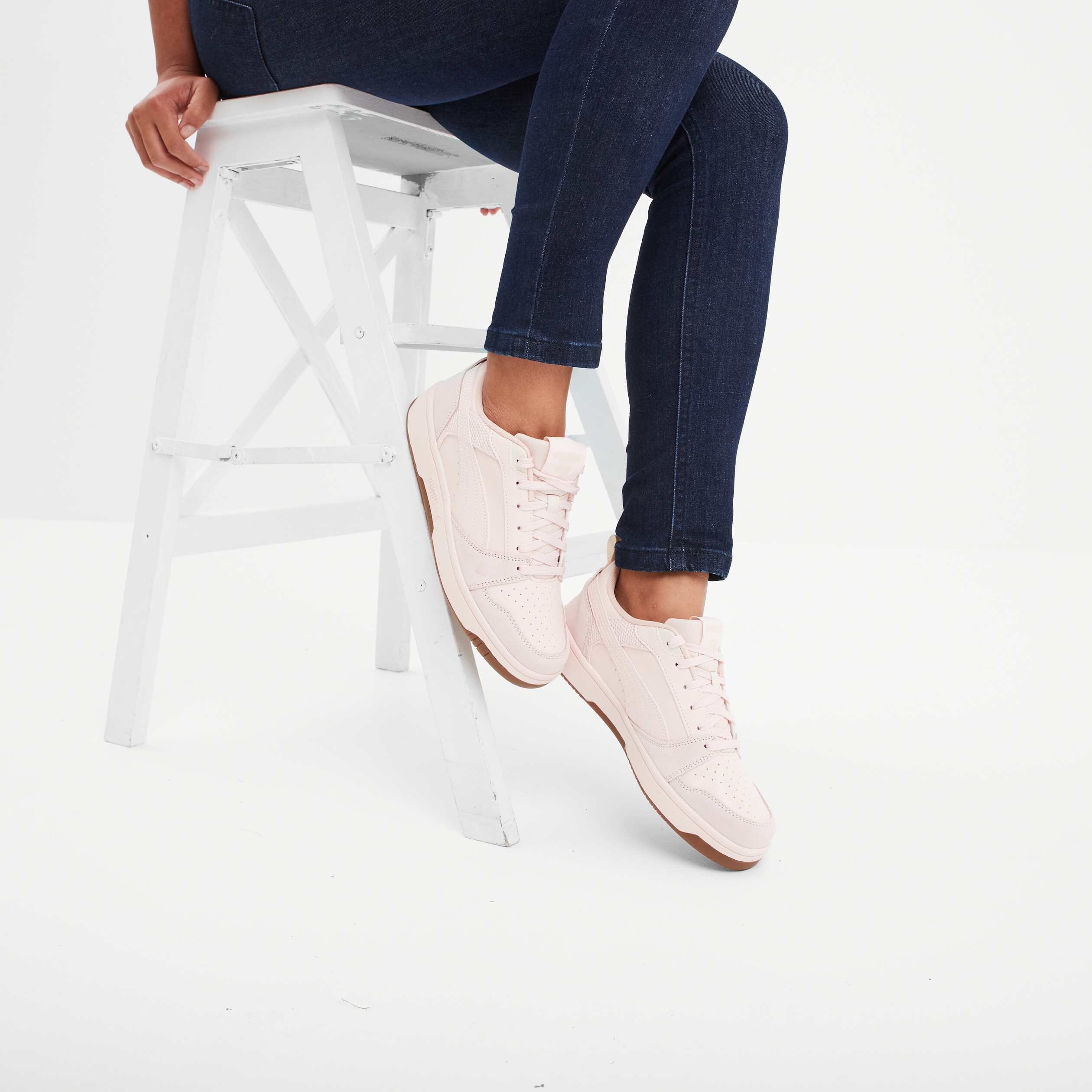 tennis basses puma coquette rose poudree femme Tennis basses Puma Coquette rose poudrée femme