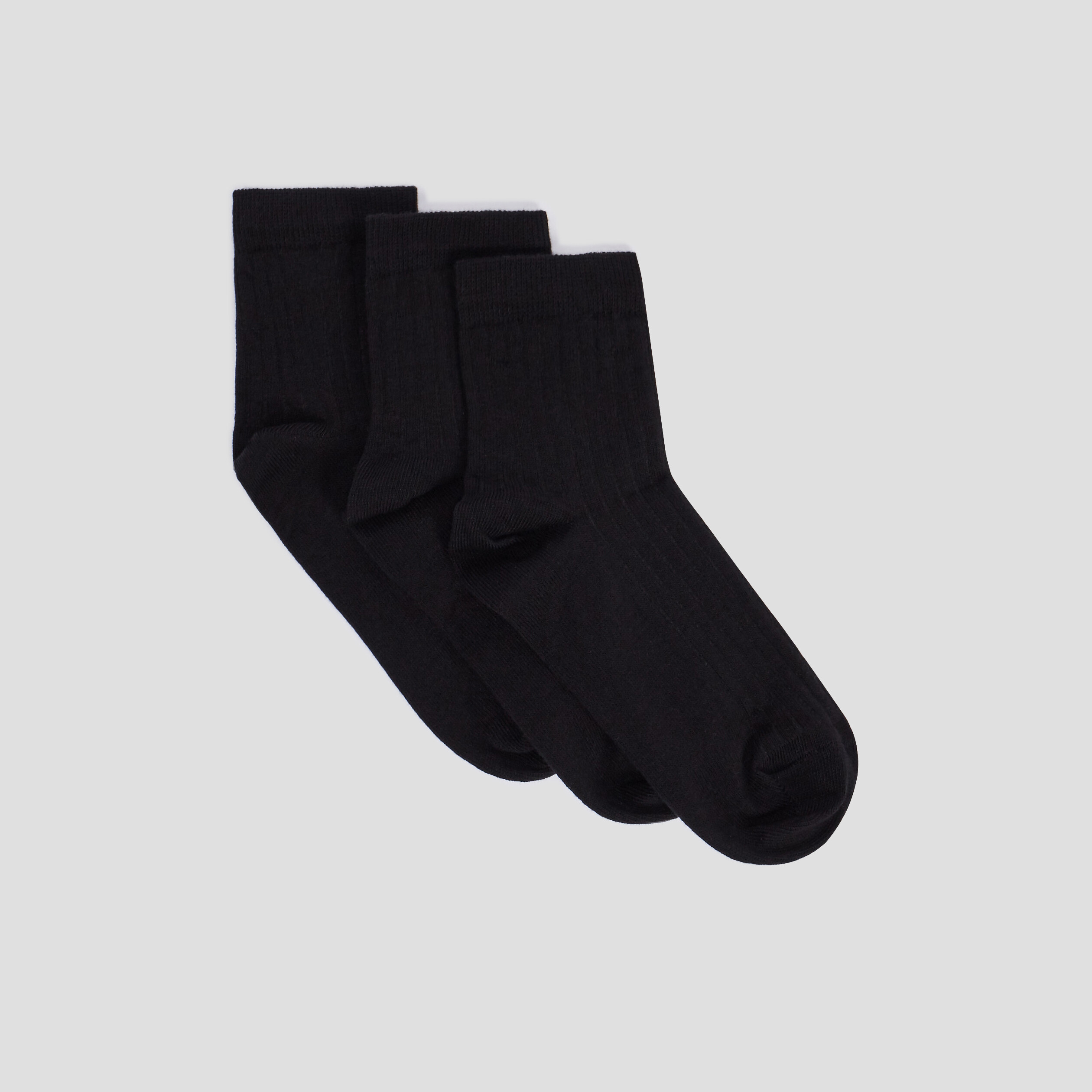 Lot 3 paires chaussettes noir femme