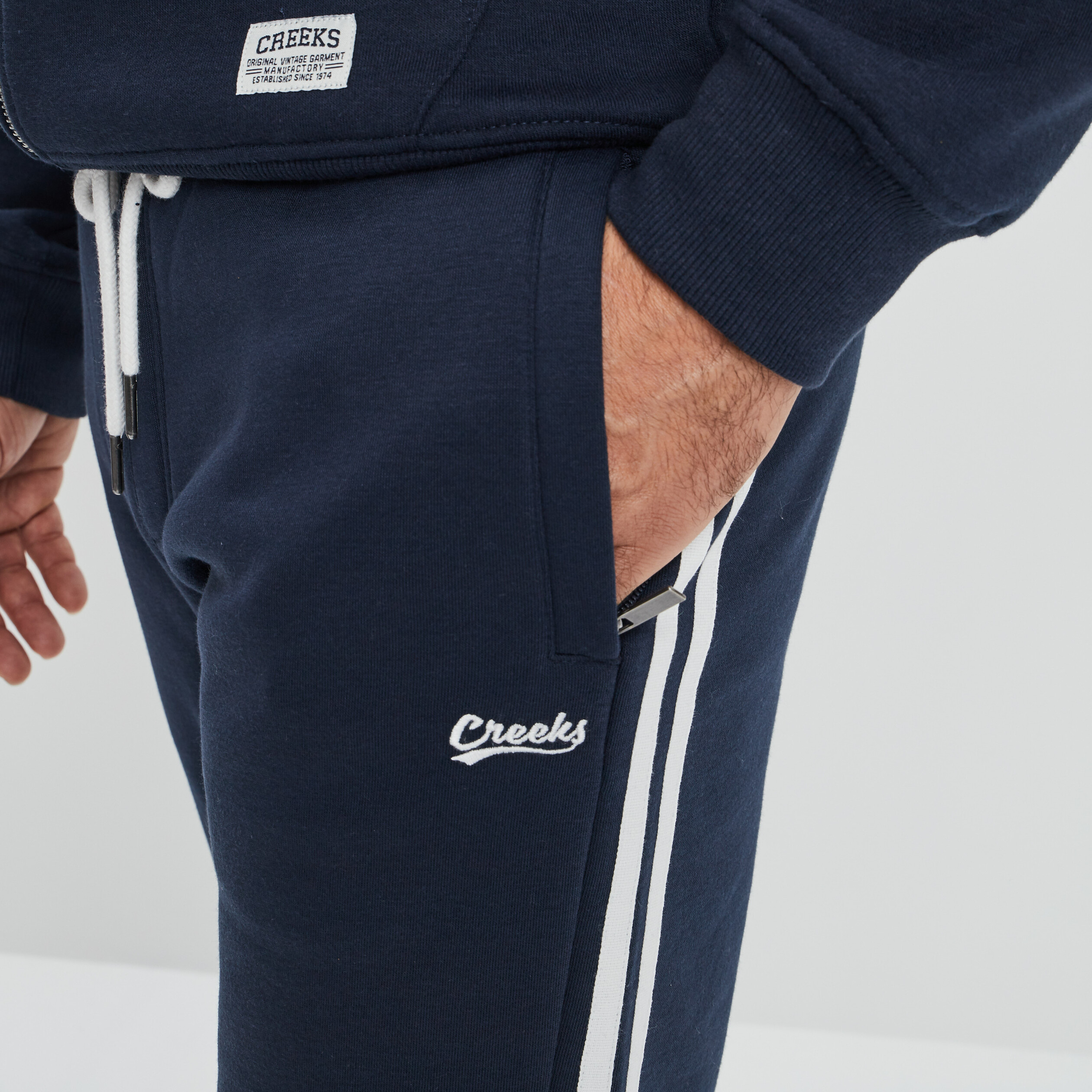 Pantalon de jogging stretch Creeks bleu marine homme
