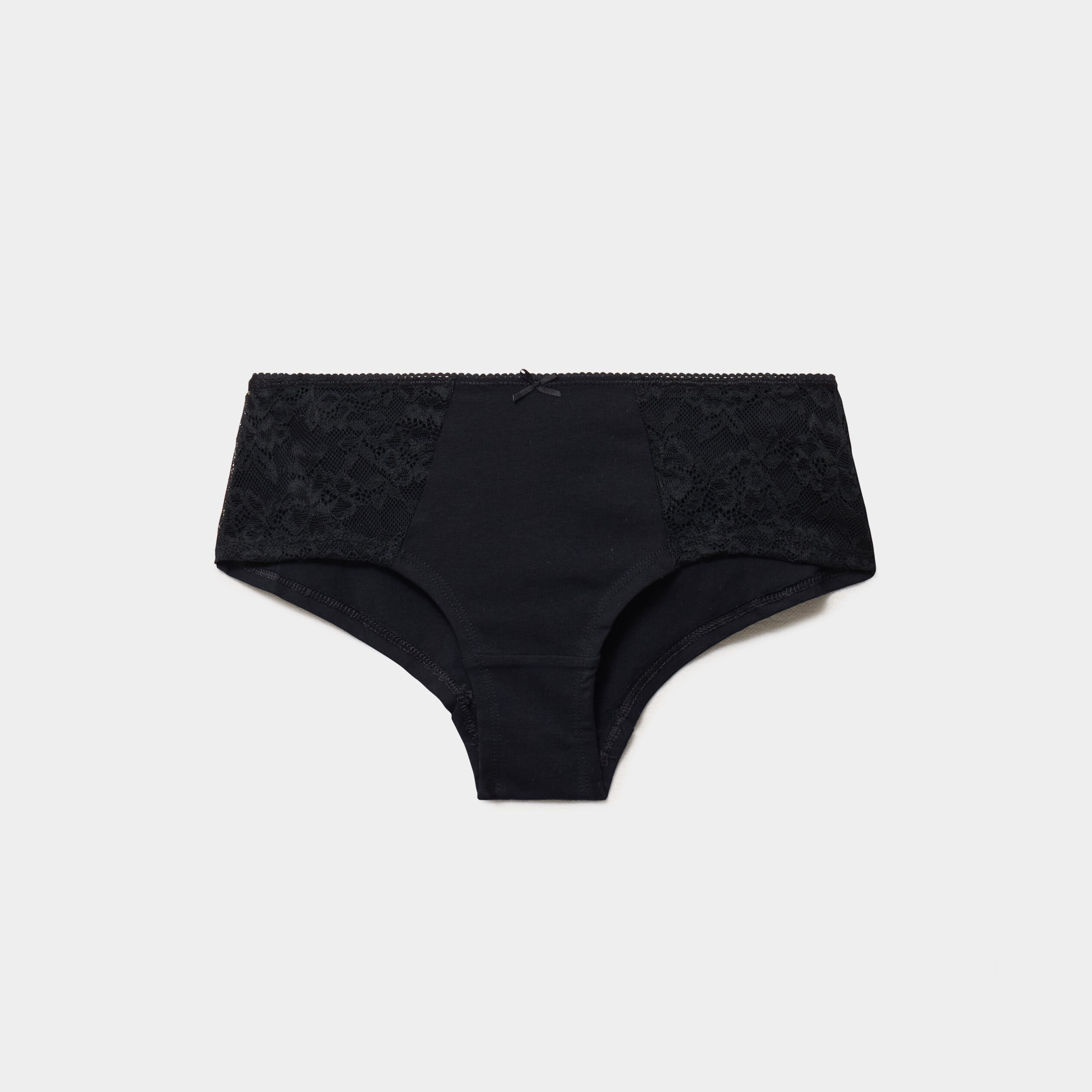 Shorty coton majoritaire noir femme