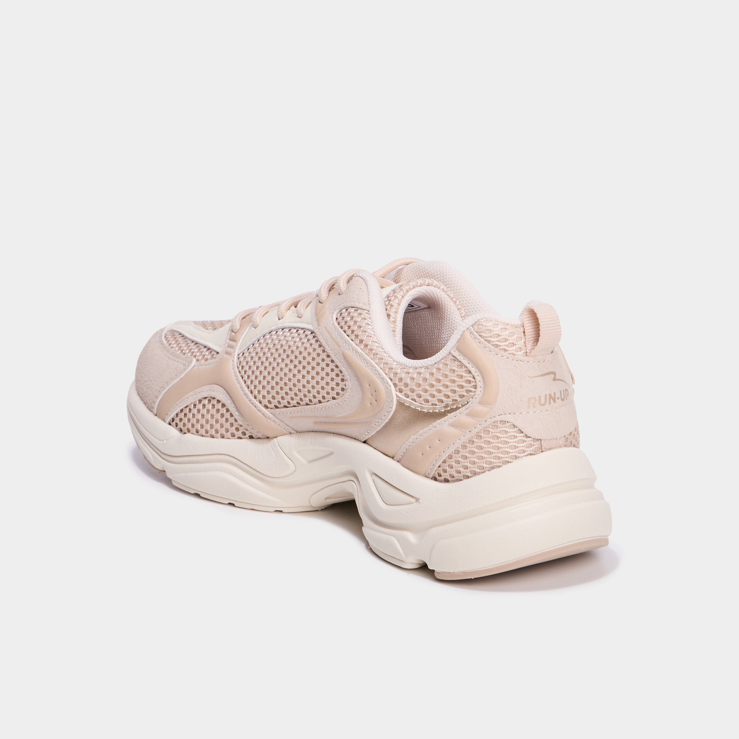 Baskets running &agrave; lacets sable femme