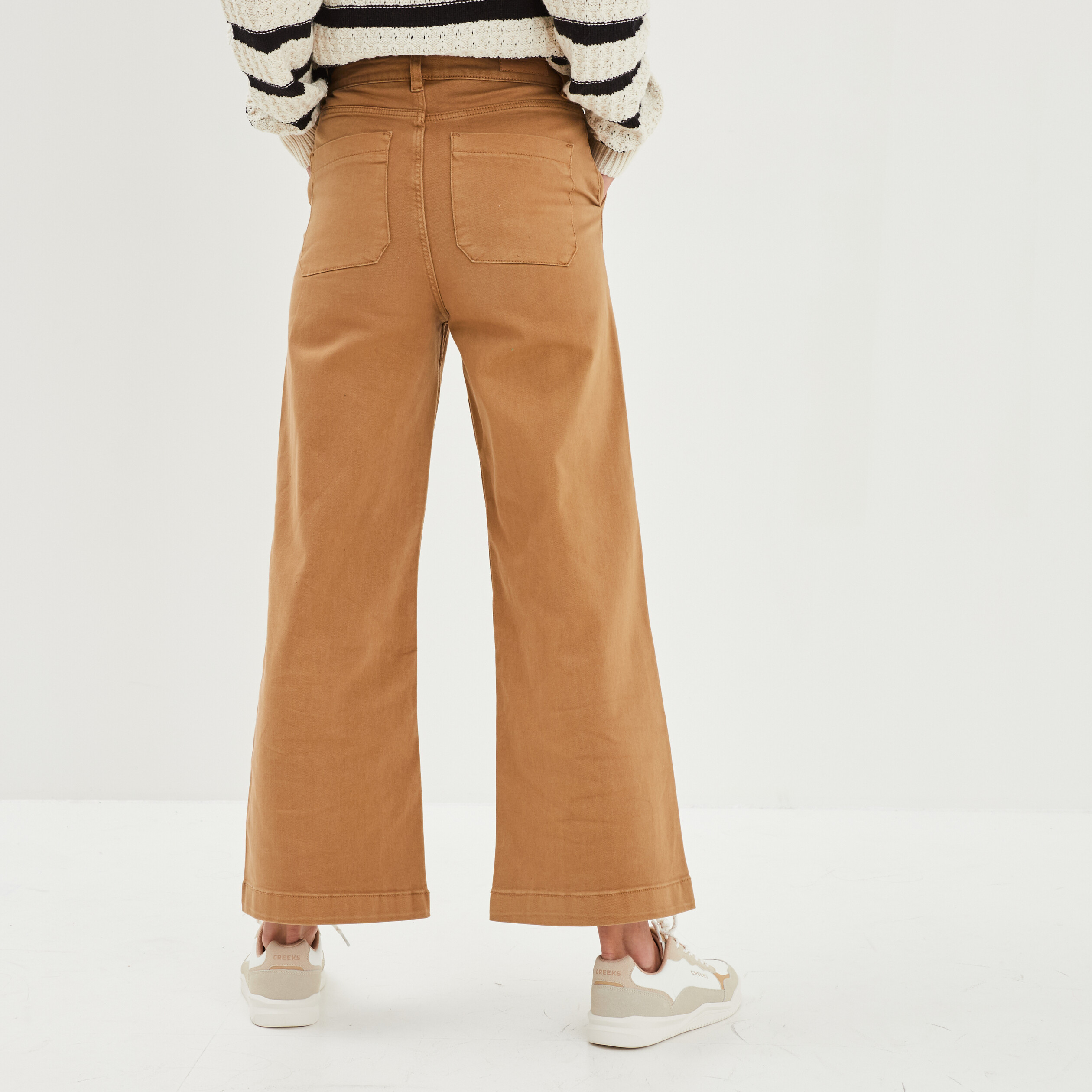 pantalon jambe large 78eme liberto sable femme Pantalon jambe large 7/8ème Liberto sable femme