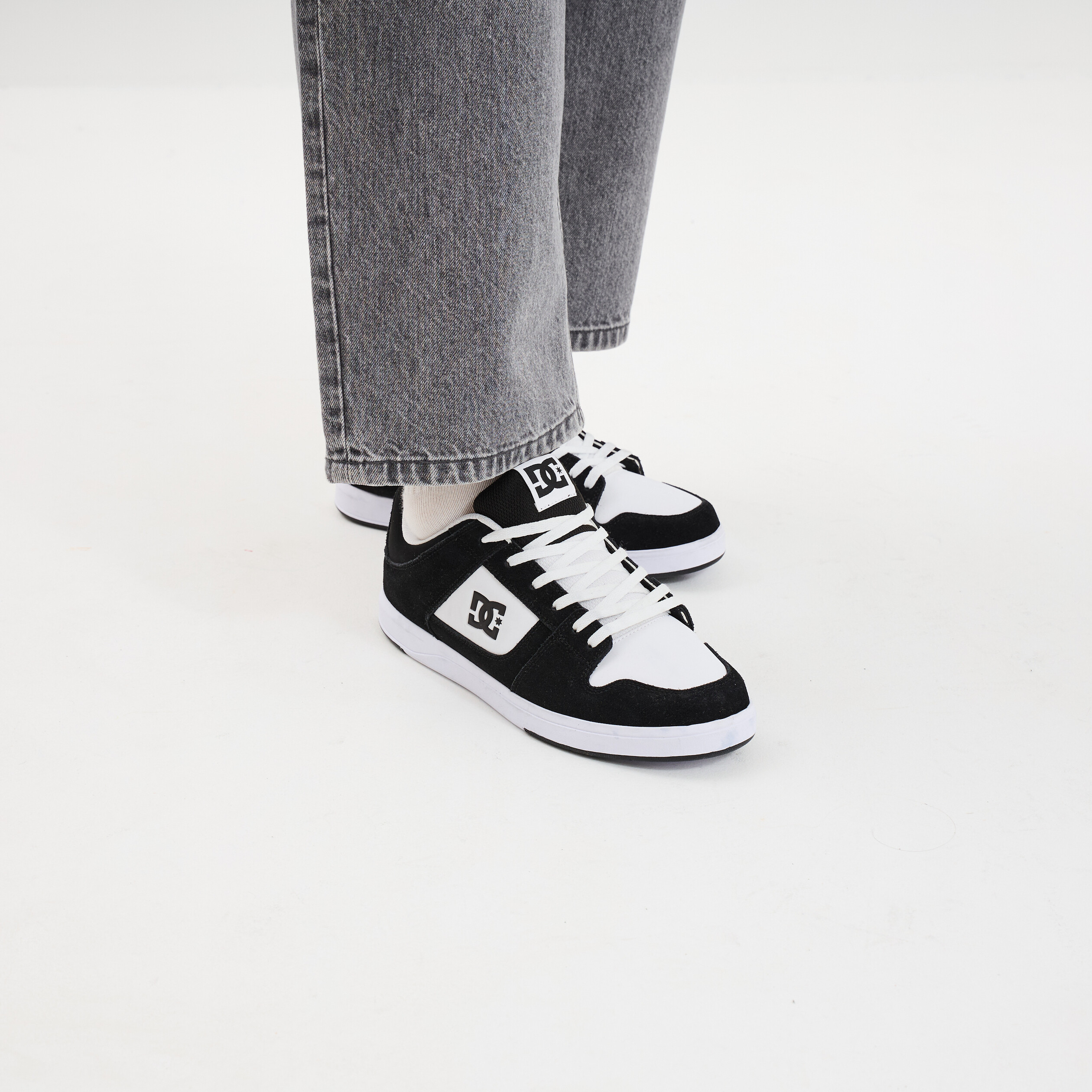 Baskets en cuir su&eacute;dine antid&eacute;rapantes multicolore homme