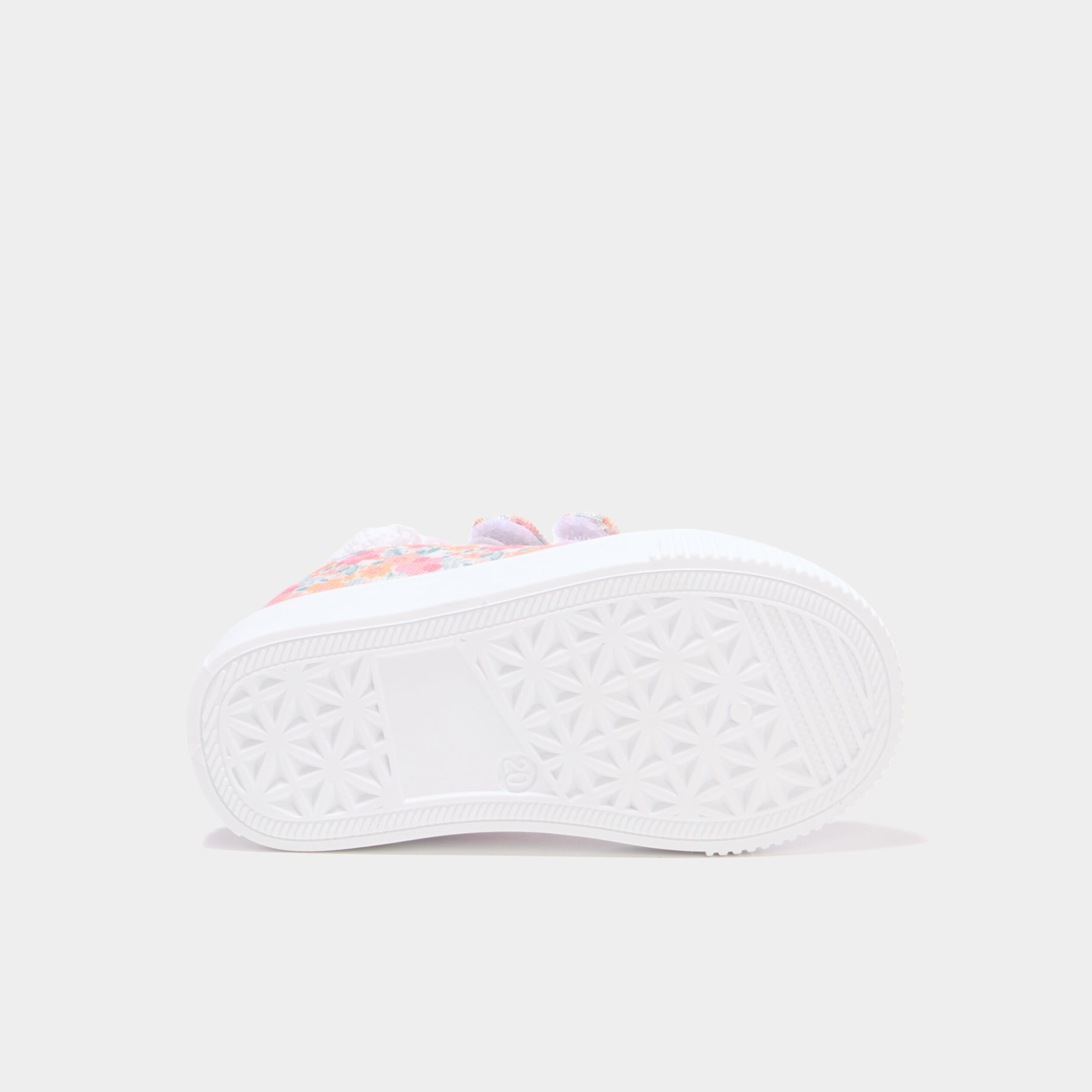 Tennis basses renforc&eacute;es semelle souple multicolore b&eacute;b&eacute; fille