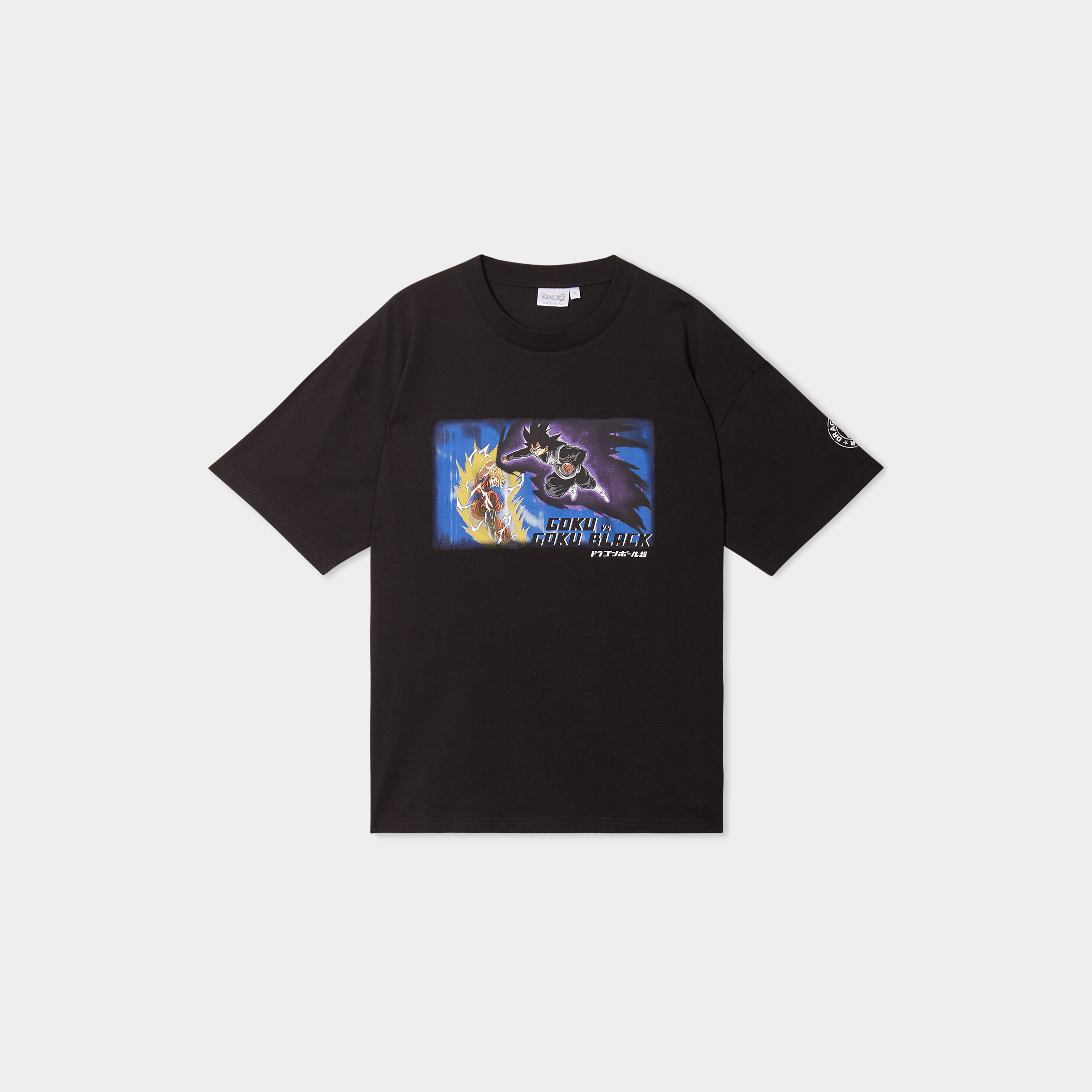 t shirt col rond dragon ball super noir homme T-shirt col rond Dragon Ball Super noir homme