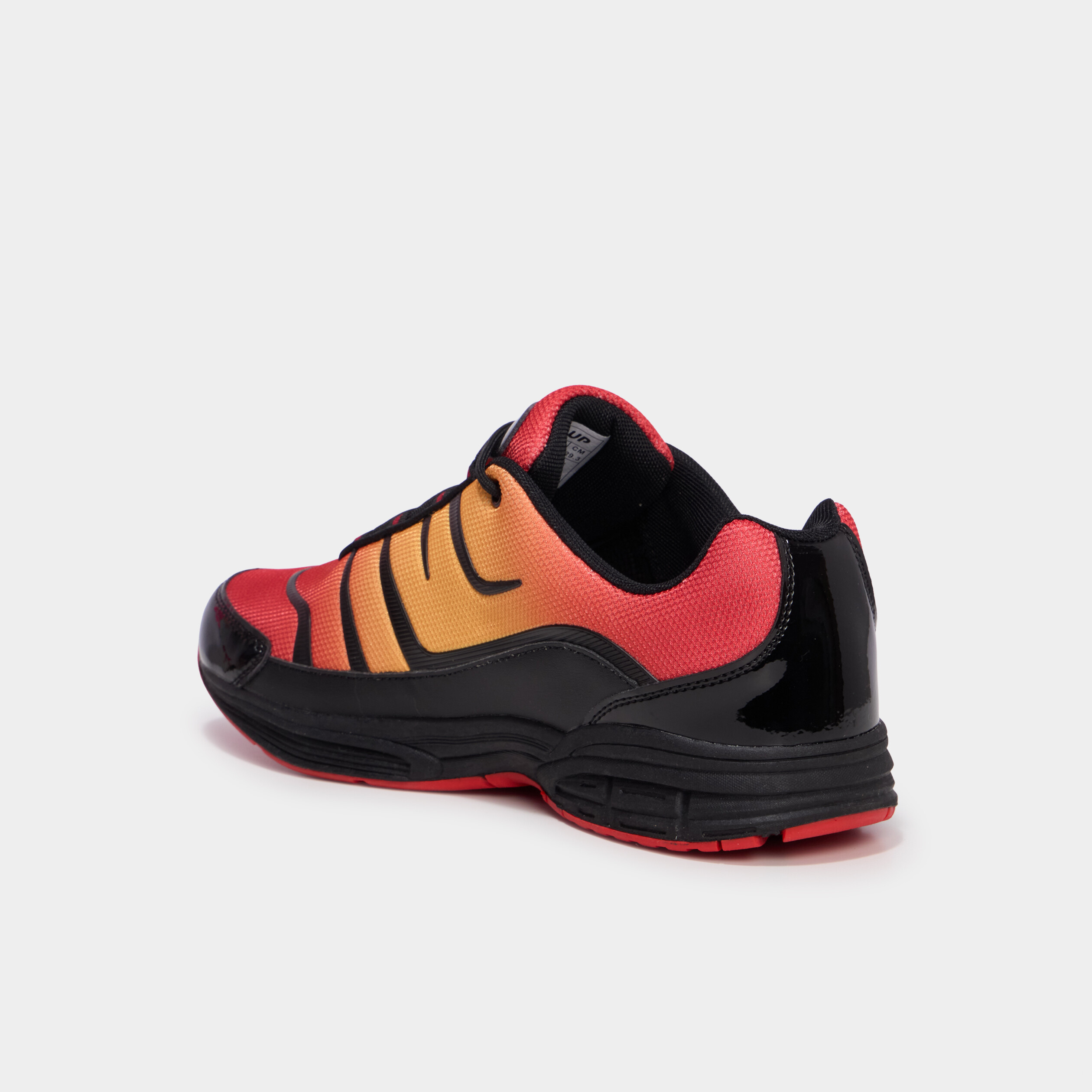 Running &agrave; lacets semelle &eacute;paisse orange fonc&eacute; homme