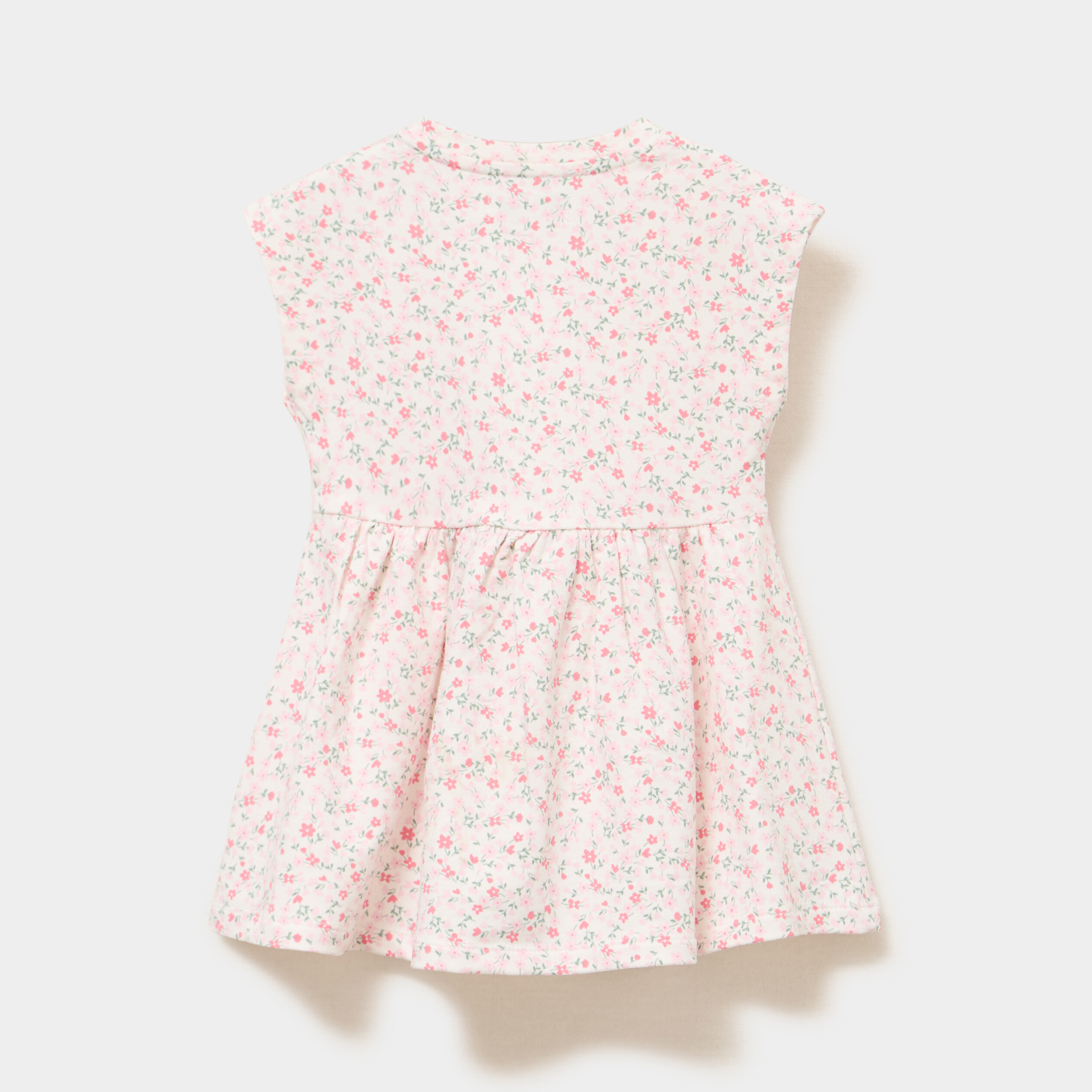 Robe patineuse manches courtes rose b&eacute;b&eacute; fille