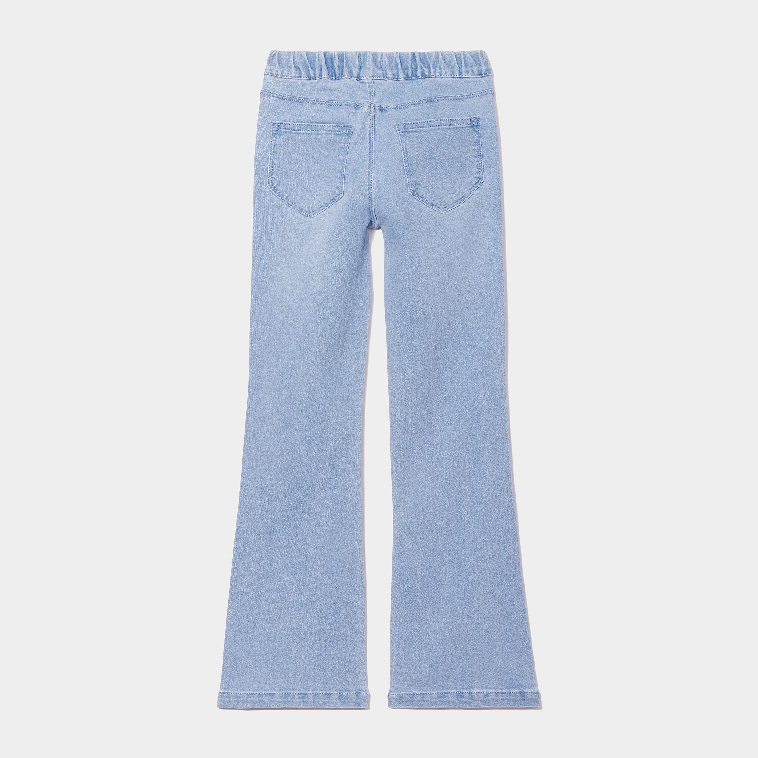 jegging flare taille elastiquee denim triple stone fille Jegging flare taille élastiquée denim triple stone fille