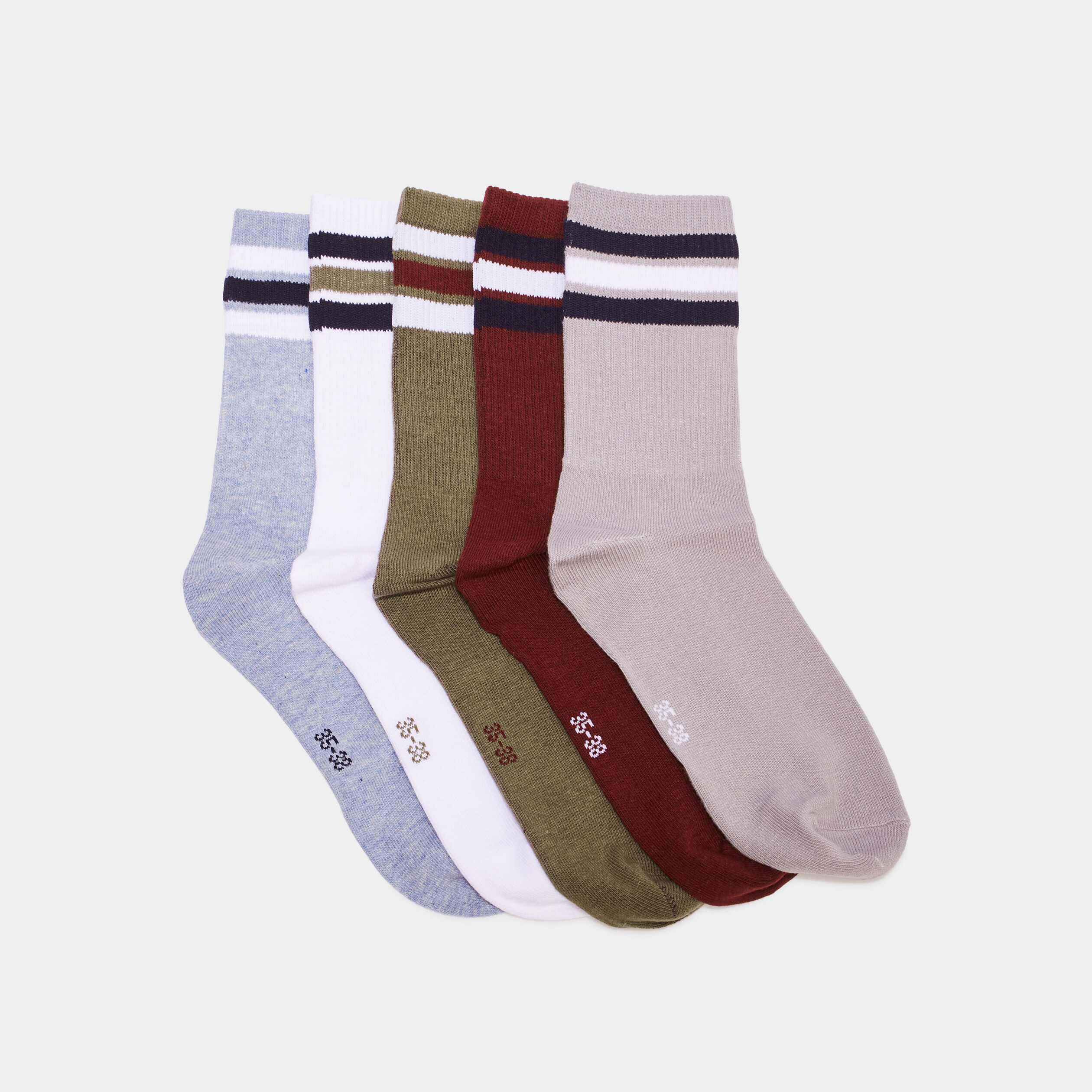 Lot 5 paires chaussettes multicolore garçon