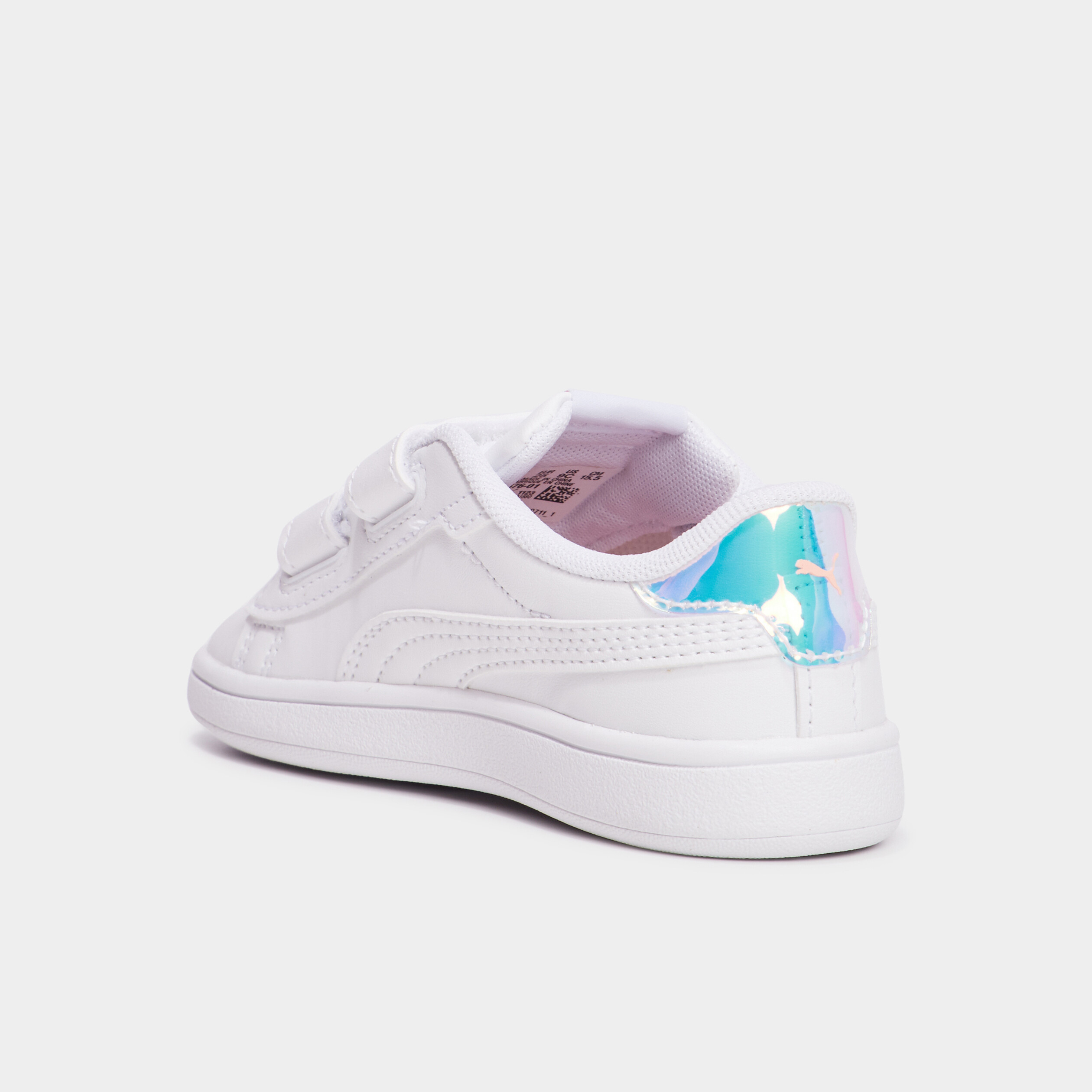 tennis basses a scratchs puma smash blanc fille Tennis basses à scratchs Puma Smash blanc fille
