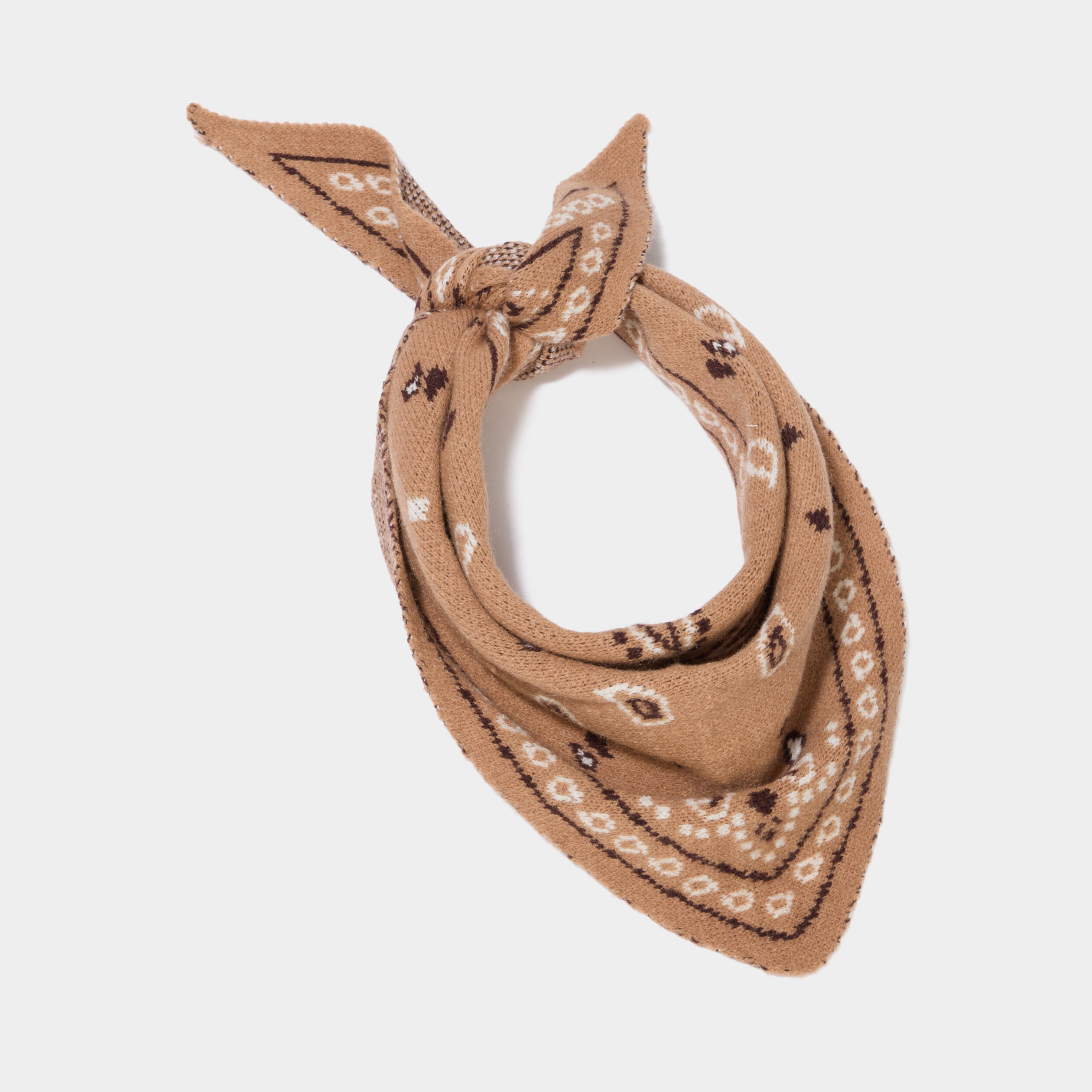 &Eacute;charpe carr&eacute;e sable femme