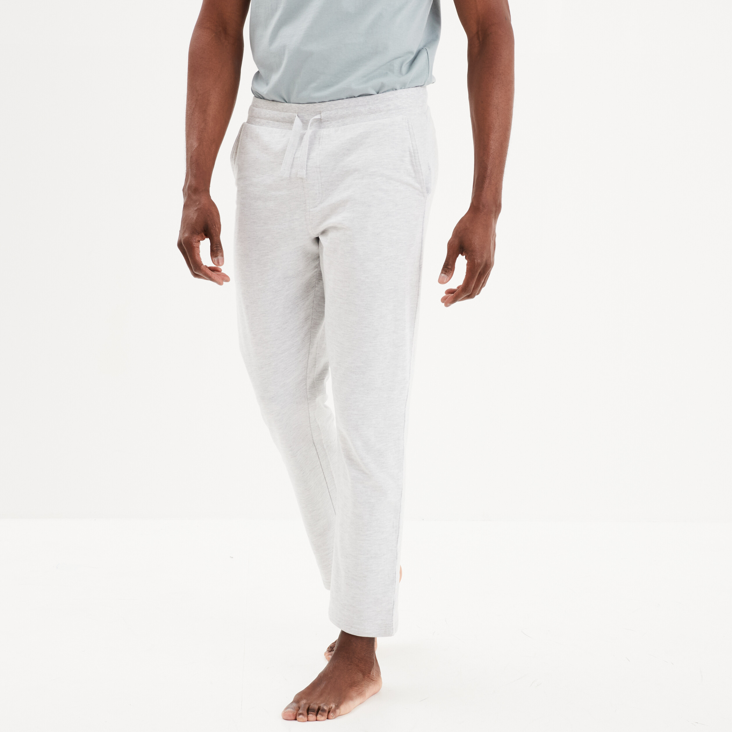bas de pyjama pantalon gris clair homme Bas de pyjama pantalon gris clair homme