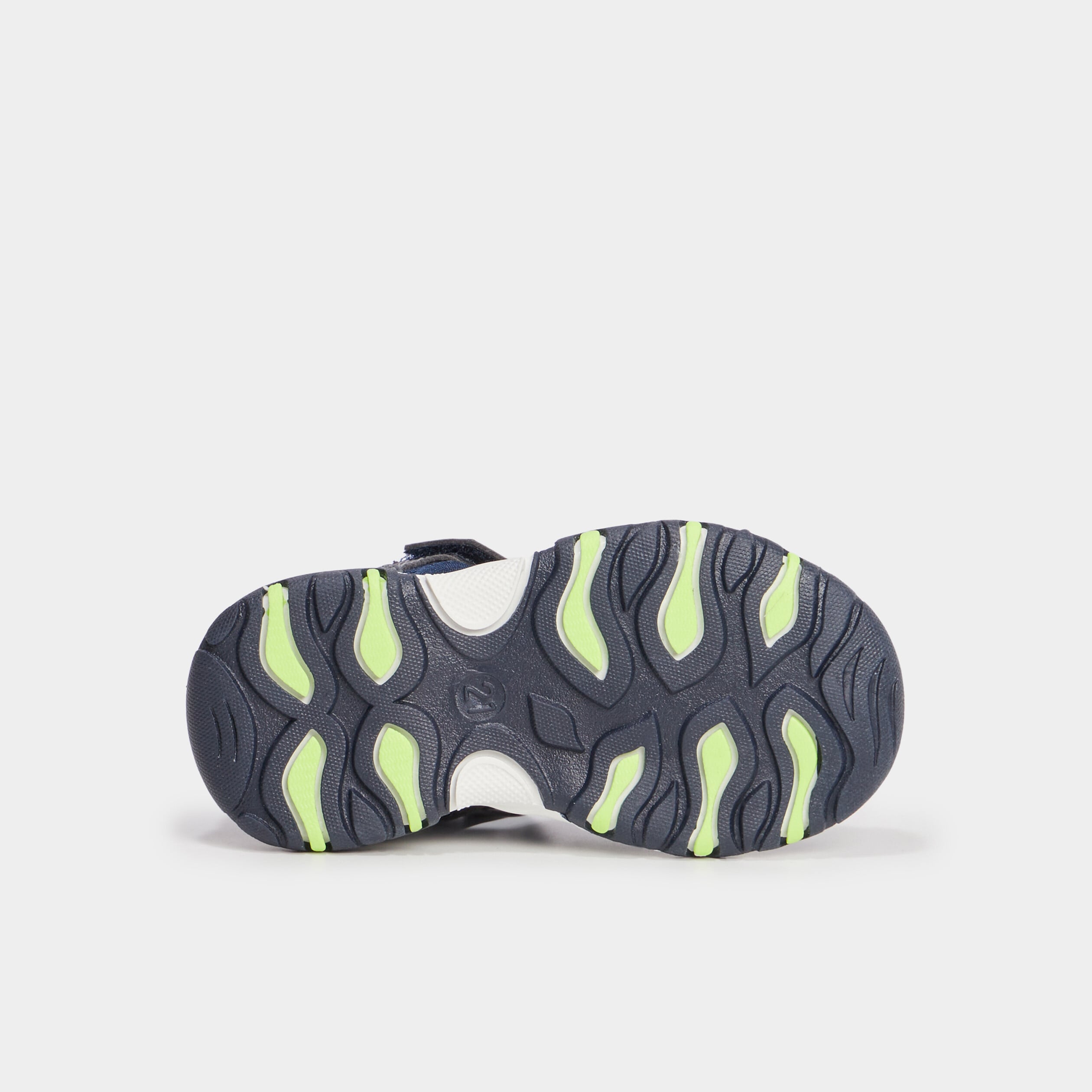 Sandales &agrave; scratchs avec bout renforc&eacute; bleu marine b&eacute;b&eacute; gar&ccedil;on