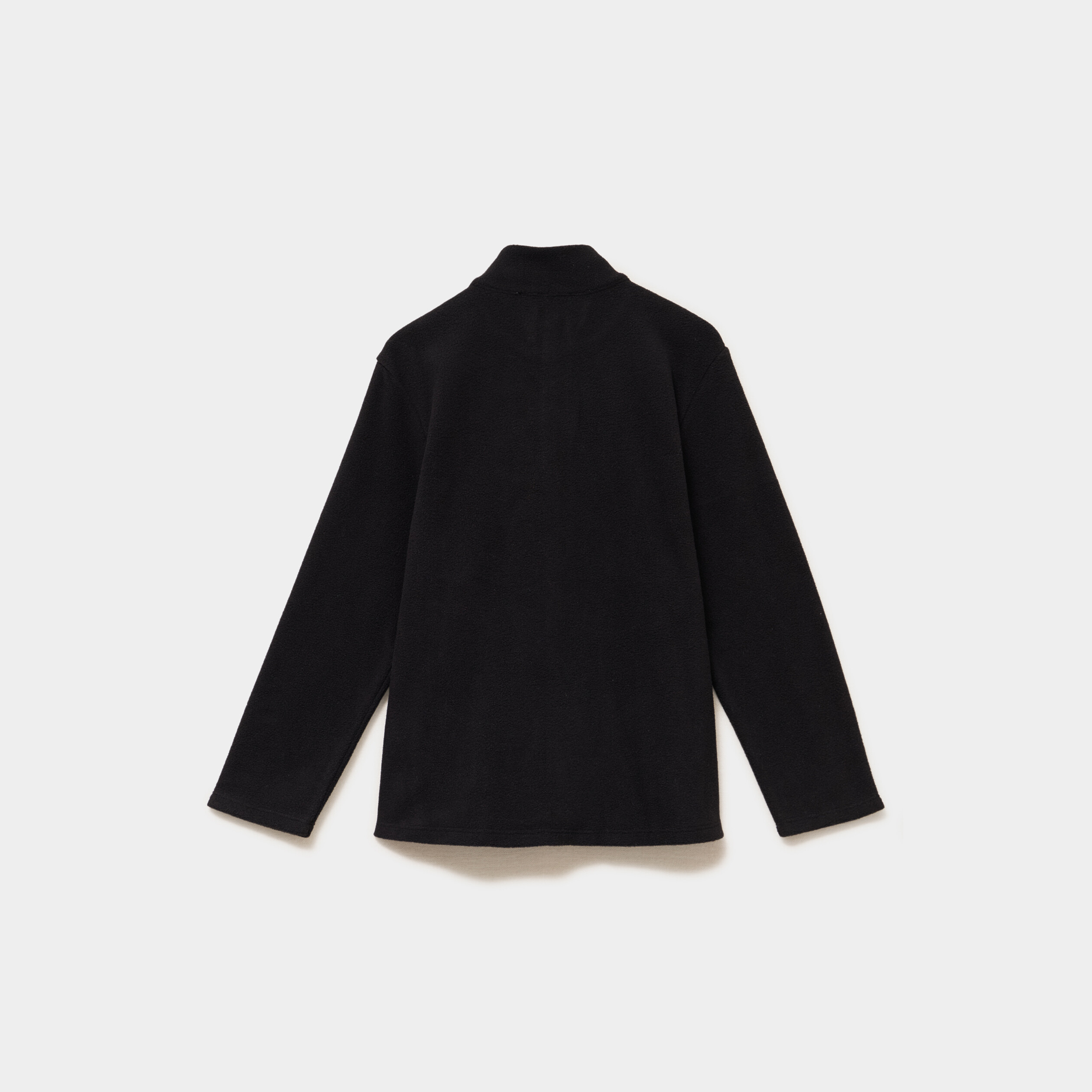 Gilet polaire zipp&eacute; manches longues noir mixte