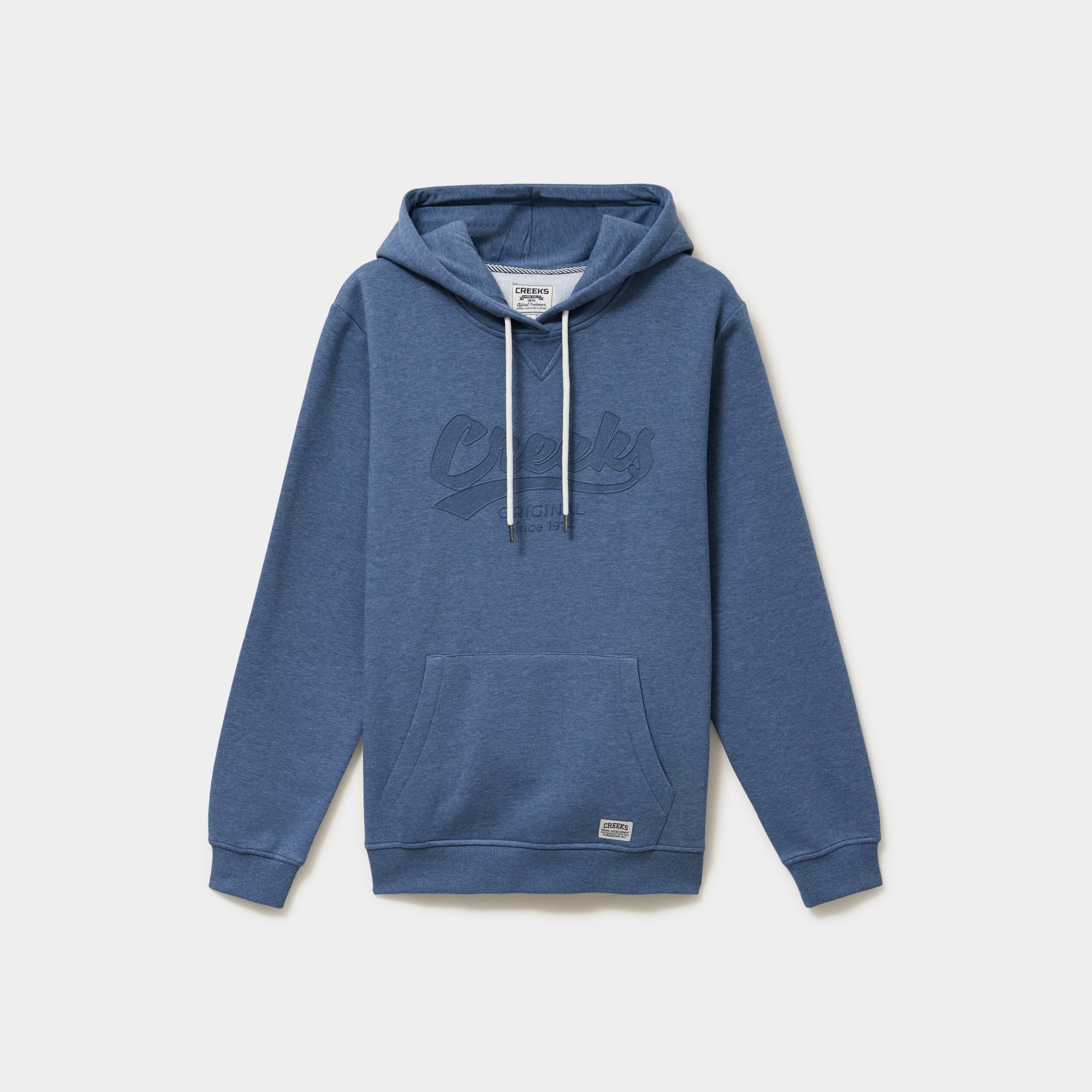Sweat hoodie capuche et 1 poche bleu homme