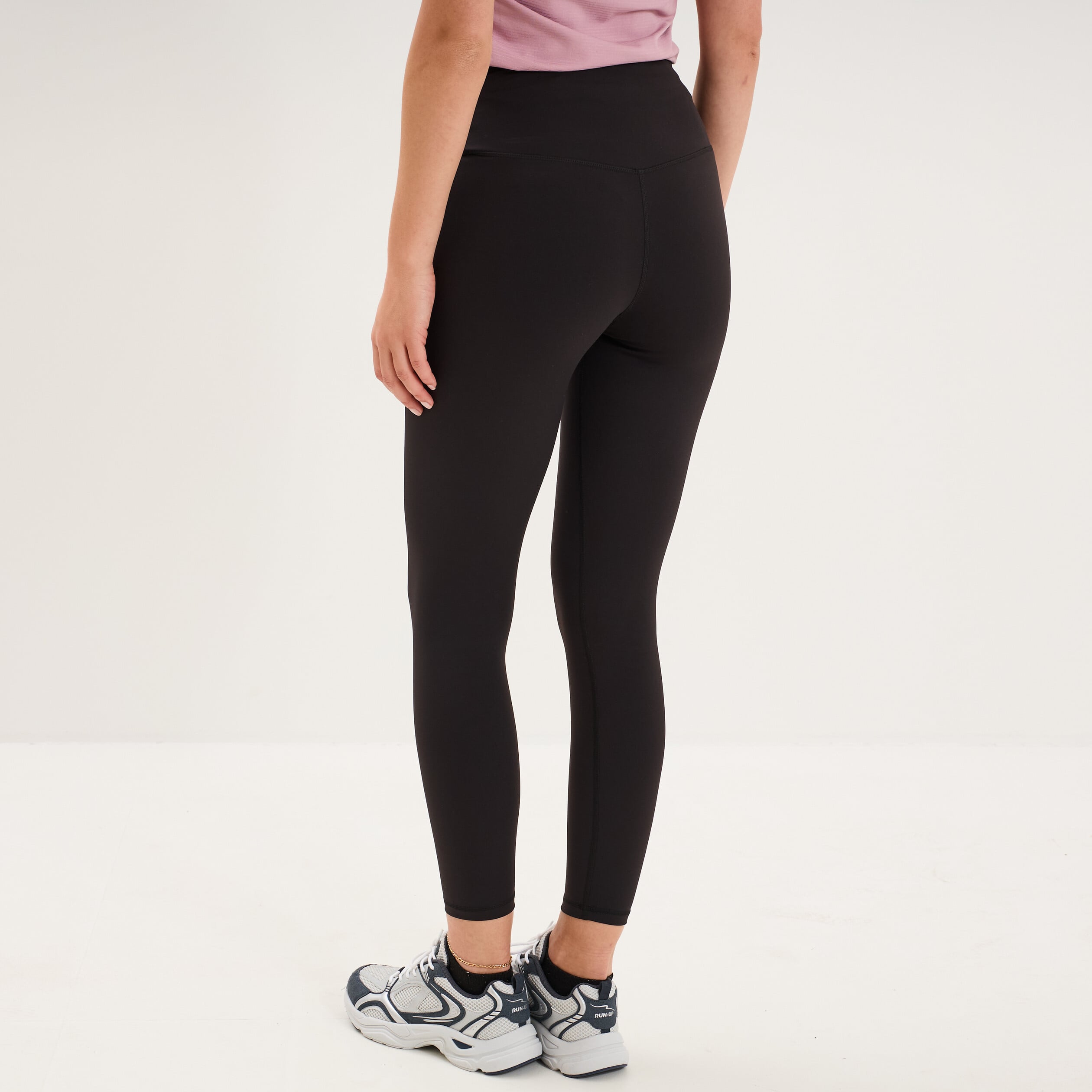 Legging de sport gainant taille haute noir femme