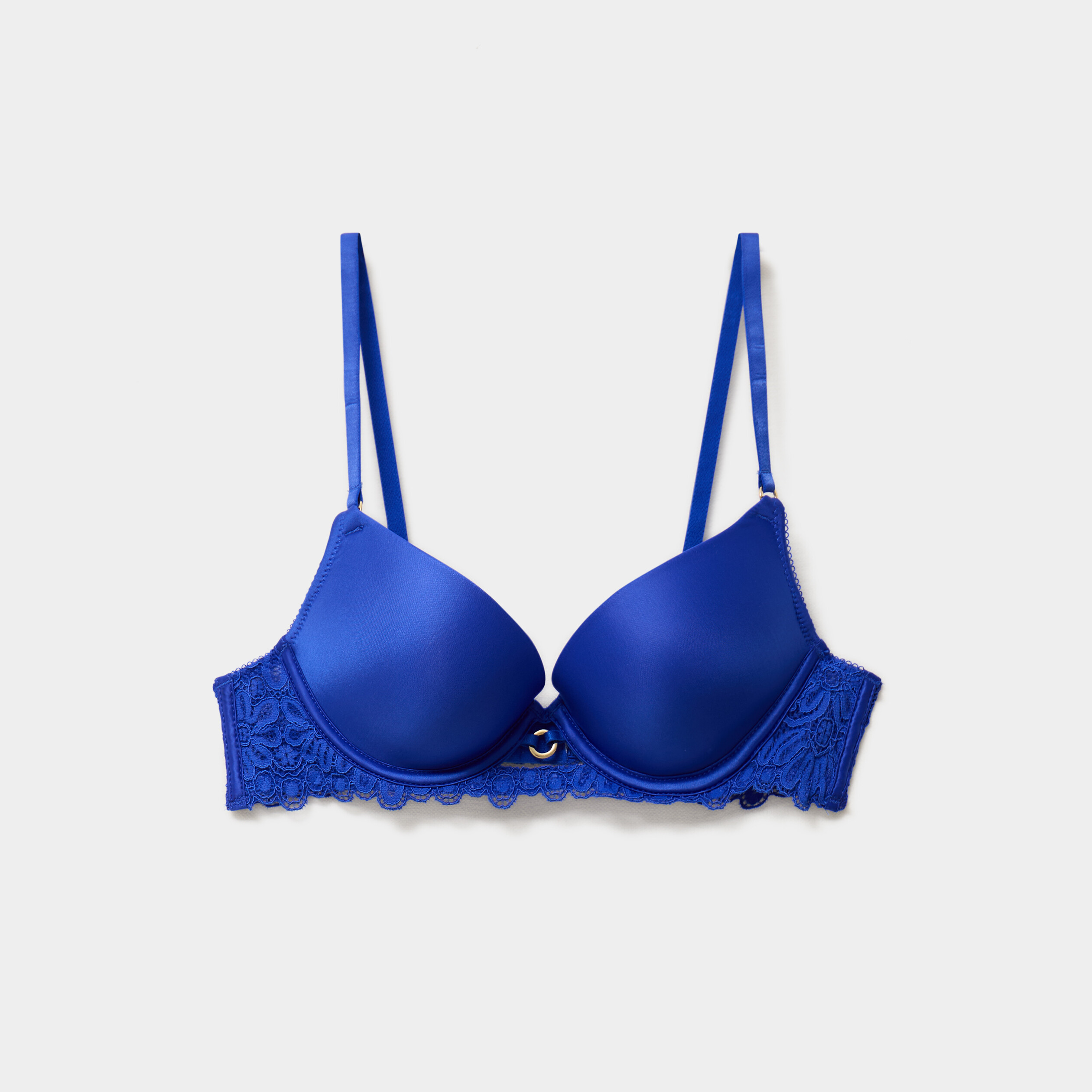 Soutien-gorge maxi push-up padd&eacute; bleu electrique femme