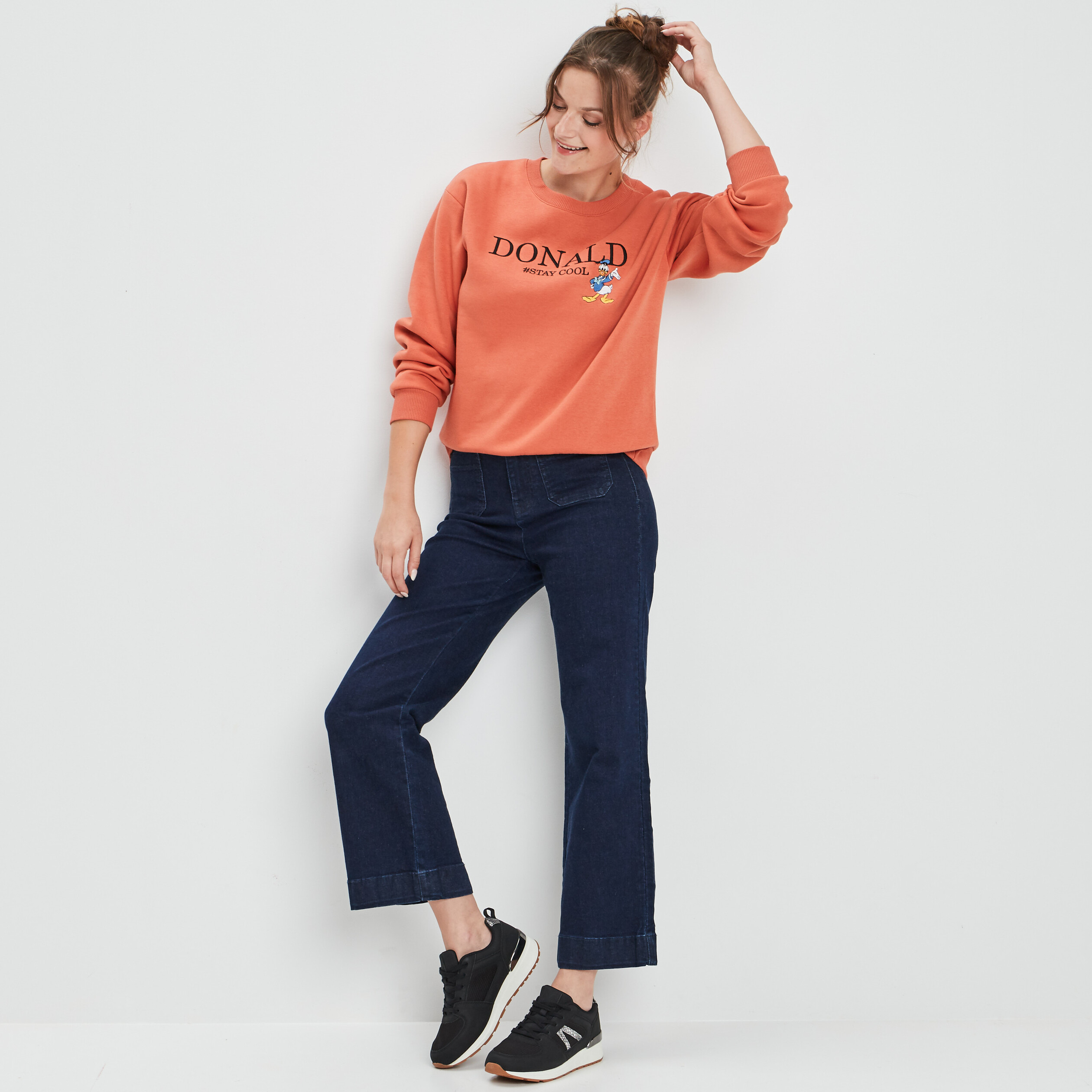 sweat donald orange femme Sweat Donald orange femme