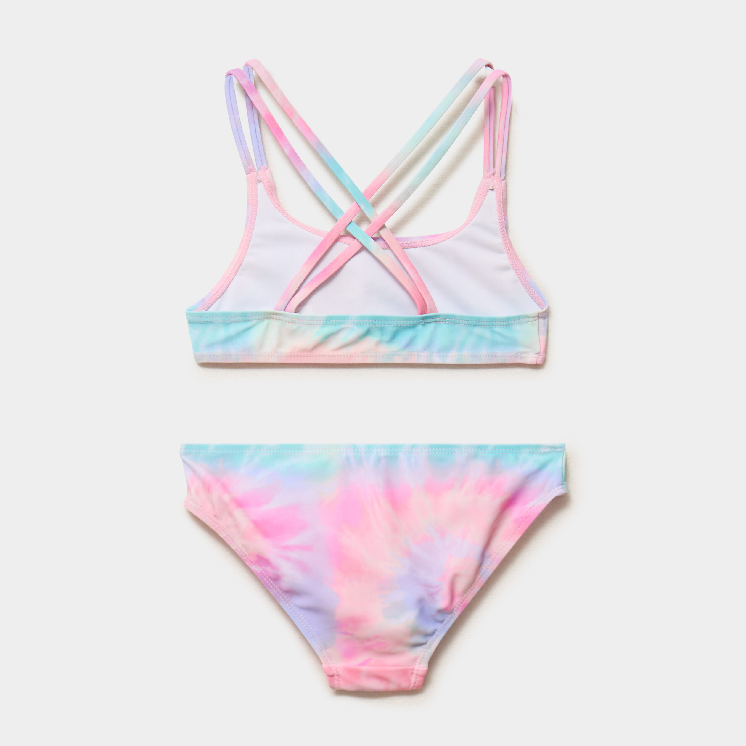 Maillot de bain 2 pi&egrave;ces tie and dye multicolore fille