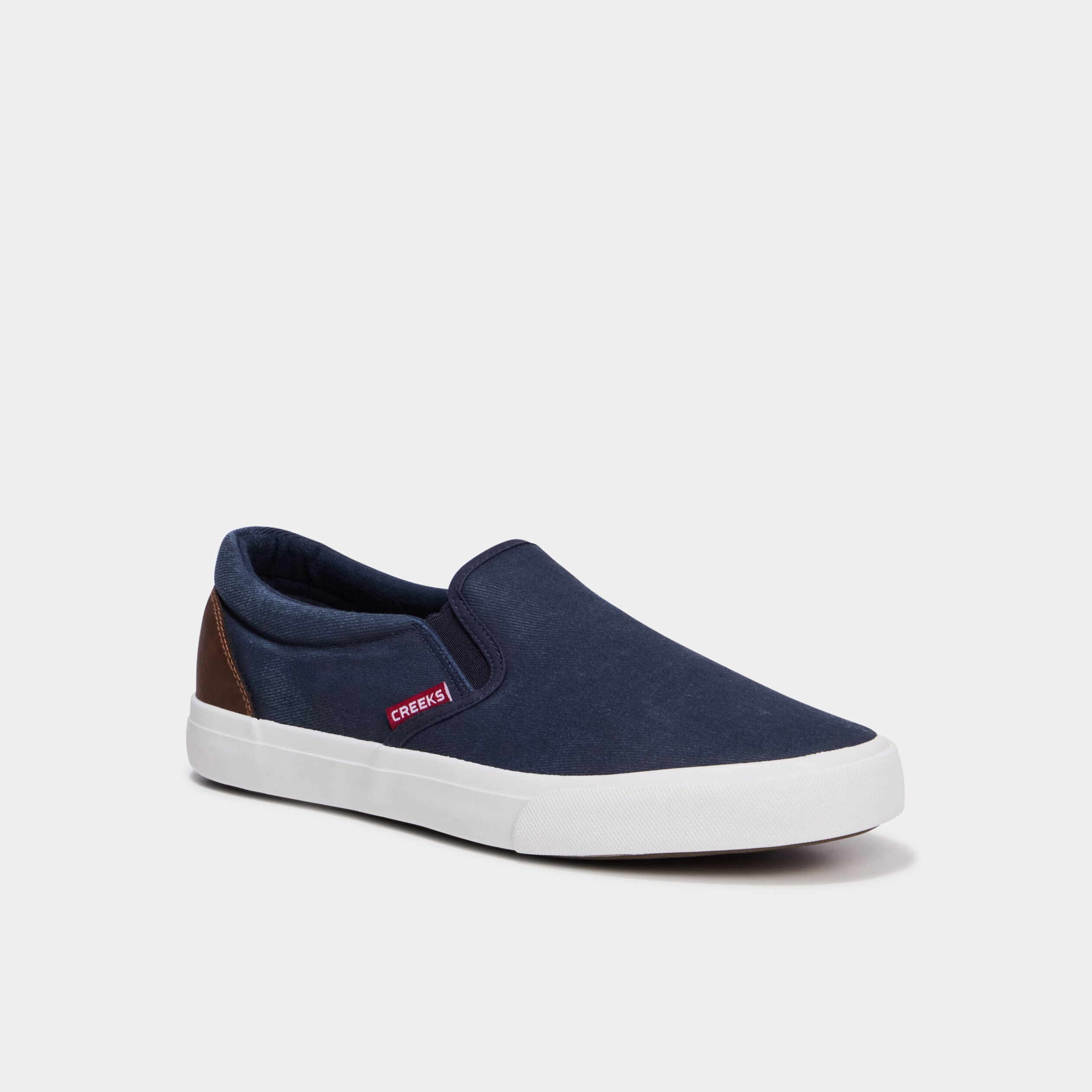 Tennis basses en toile bleu marine homme