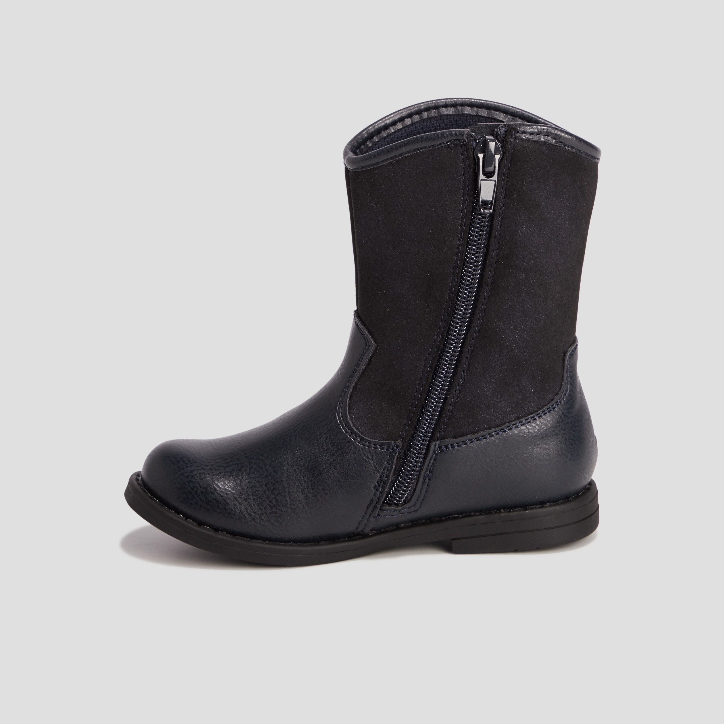 bottes plates bleu marine fille Bottes plates bleu marine fille