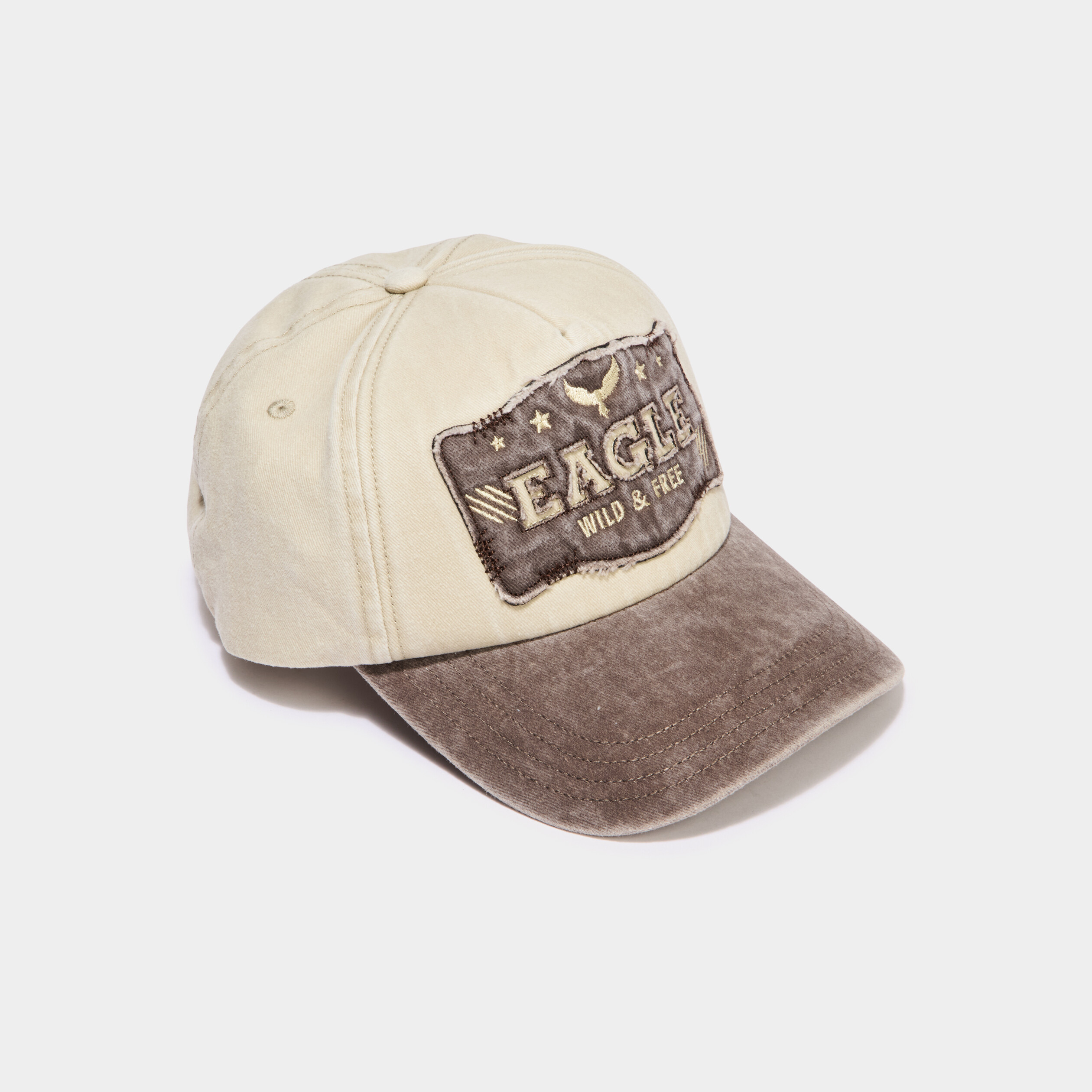 Casquette coton avec bride ajustable sable homme
