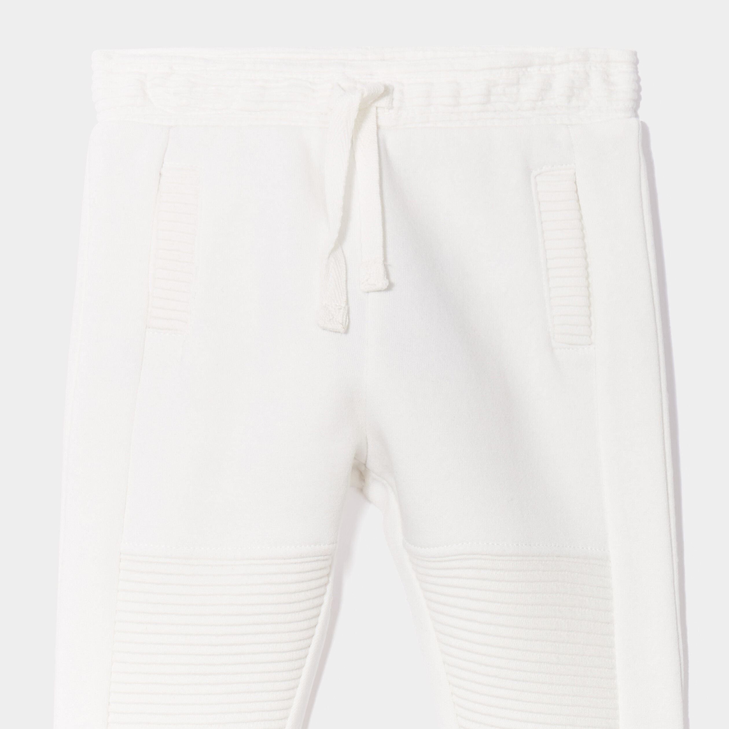 jogging molleton taille elastiquee ecru bebeg Jogging molleton taille élastiquée ecru bébé garçon