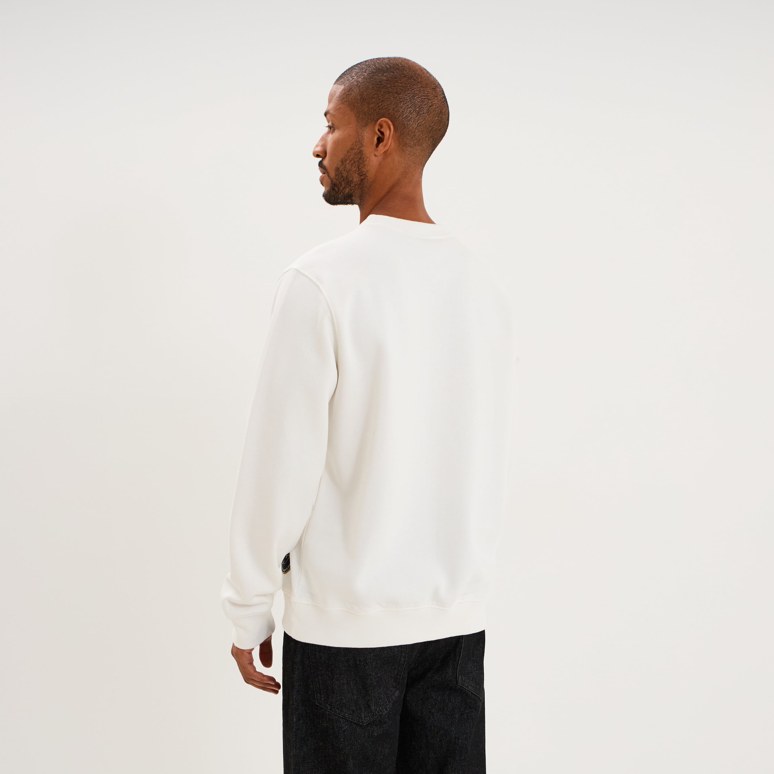 Sweat relax col rond Williams F1 blanc homme