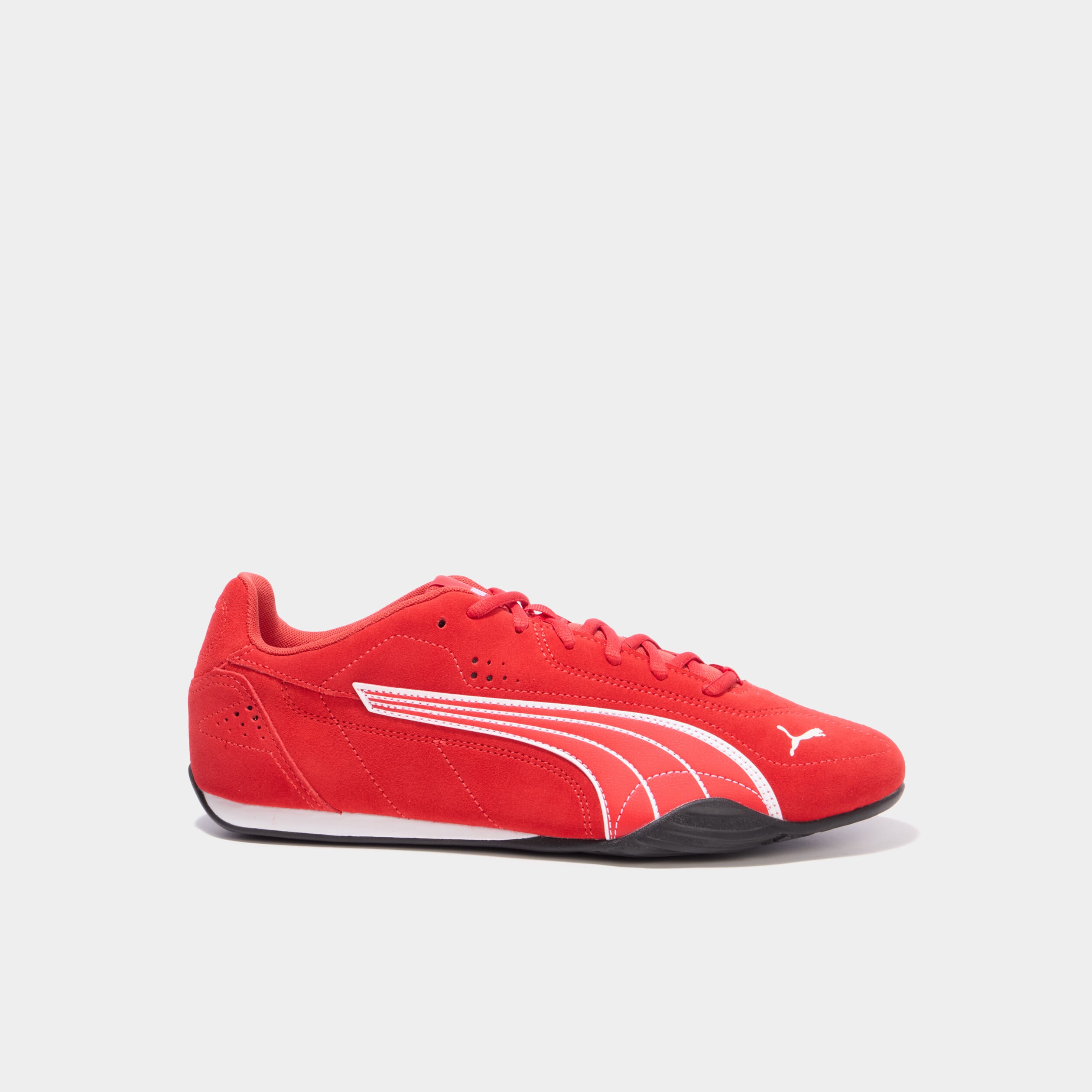 Baskets running en cuir Puma Catch SD rouge homme