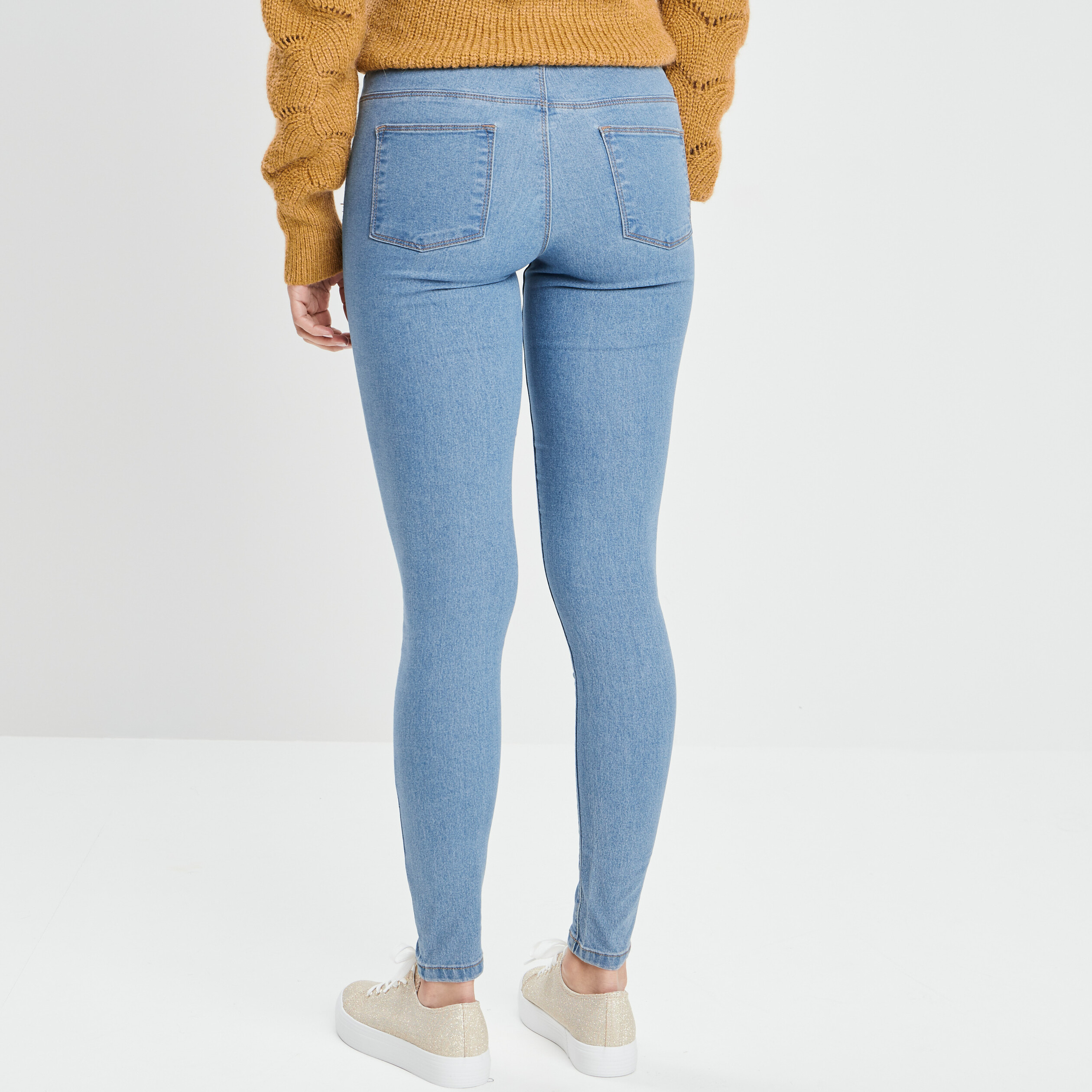 Jegging taille standard denim stone femme