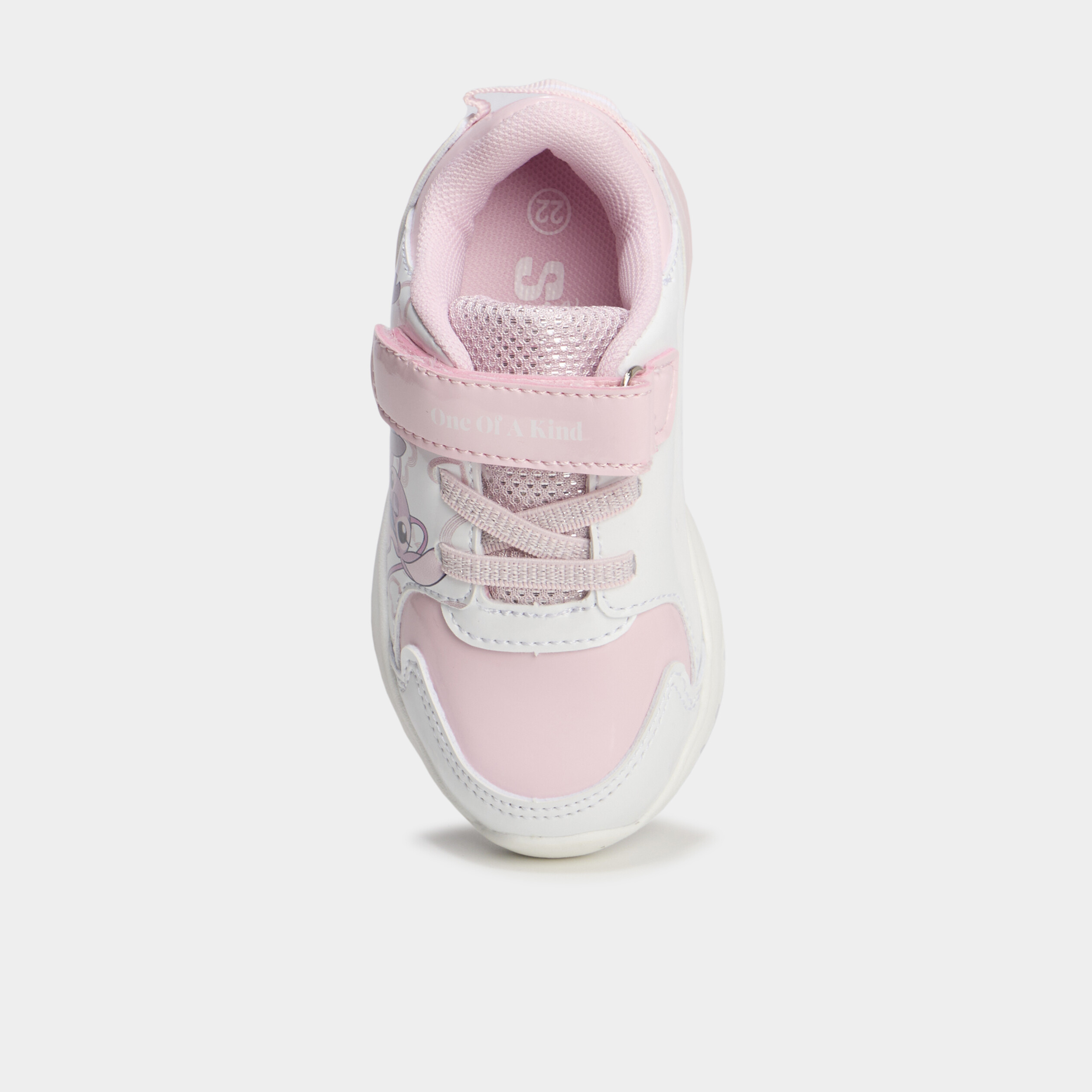 Baskets running lumineuses Stitch rose bébé fille