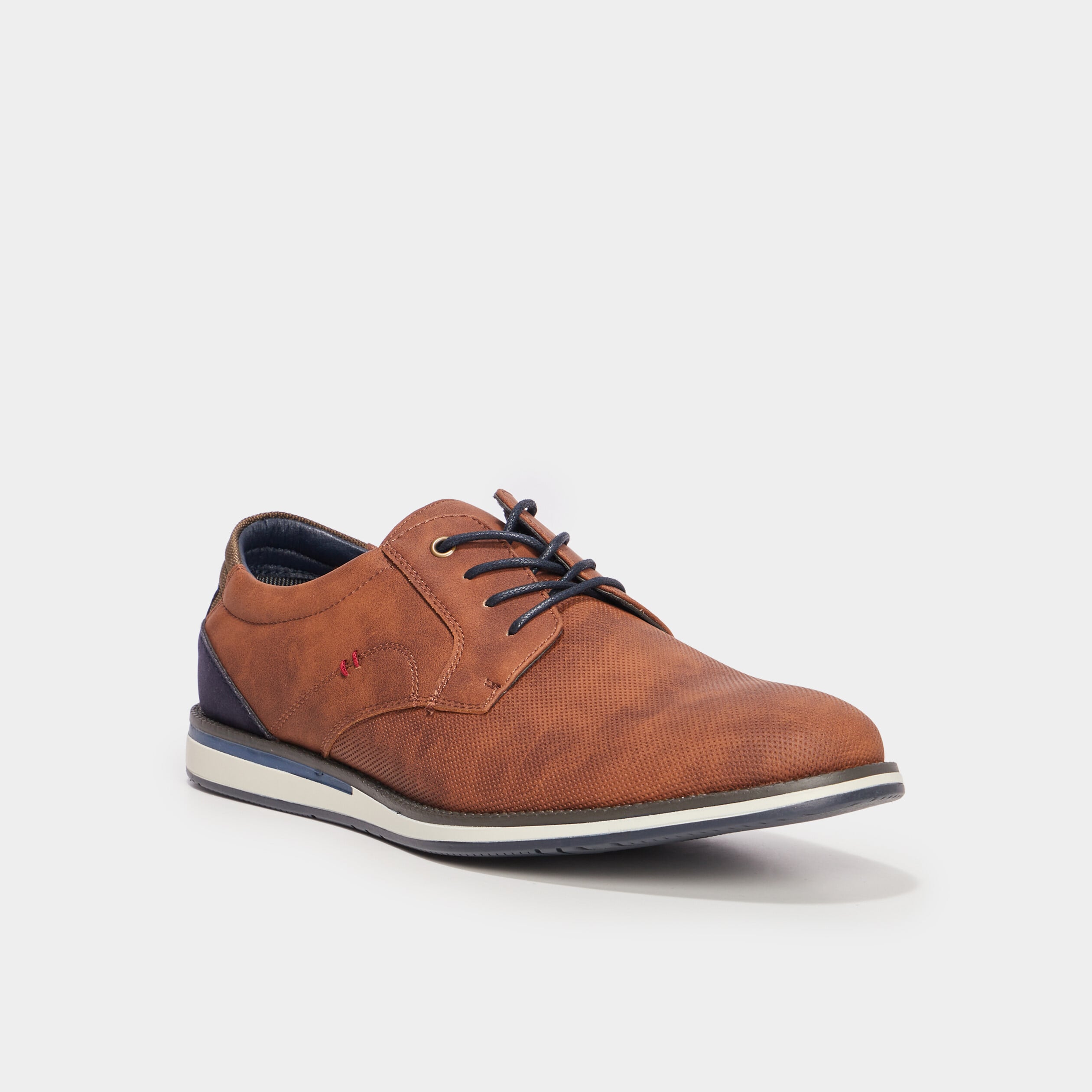 Derbies &agrave; lacets marron homme