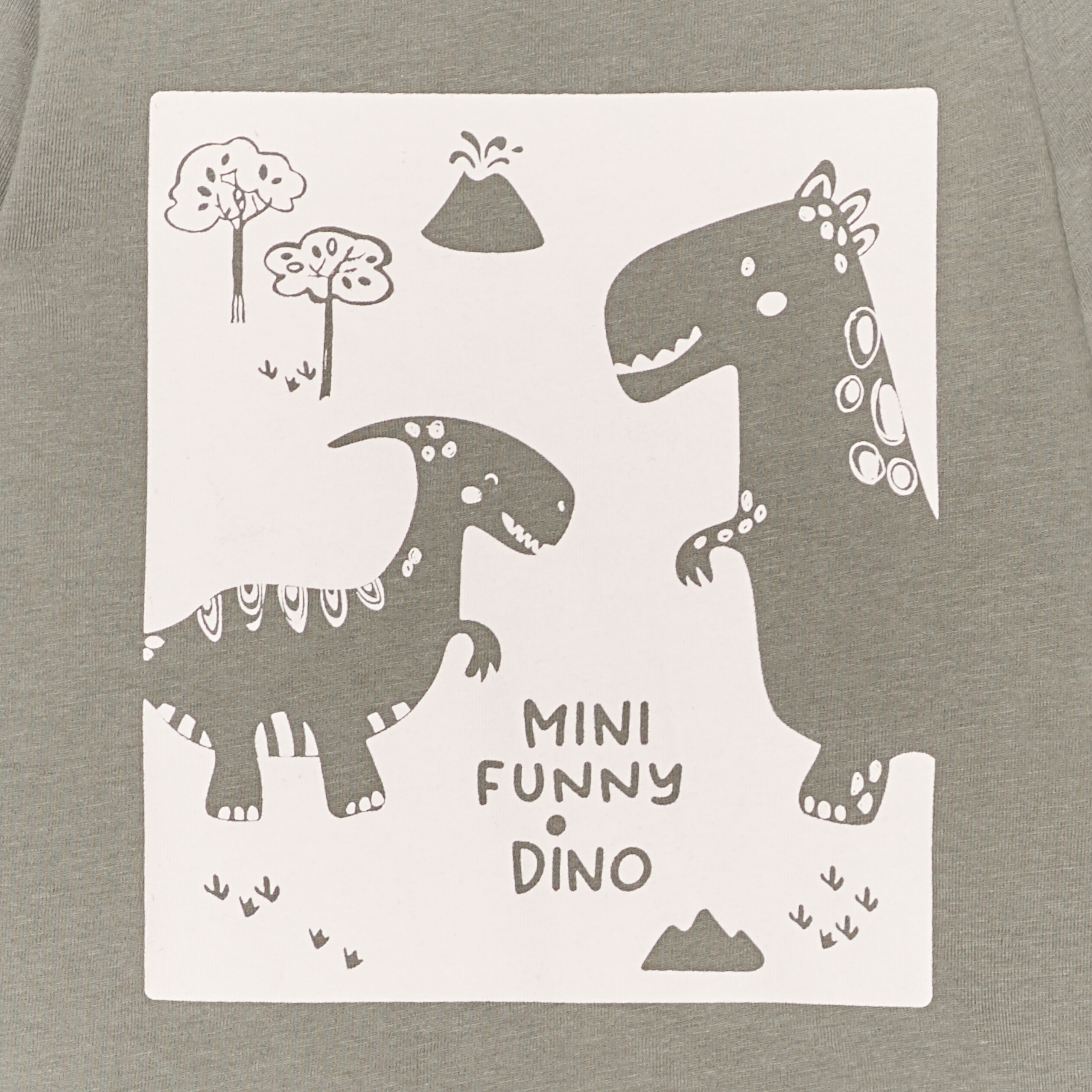t shirt manches longues coton vert kaki bebeg T-shirt manches longues coton vert kaki bébé garçon
