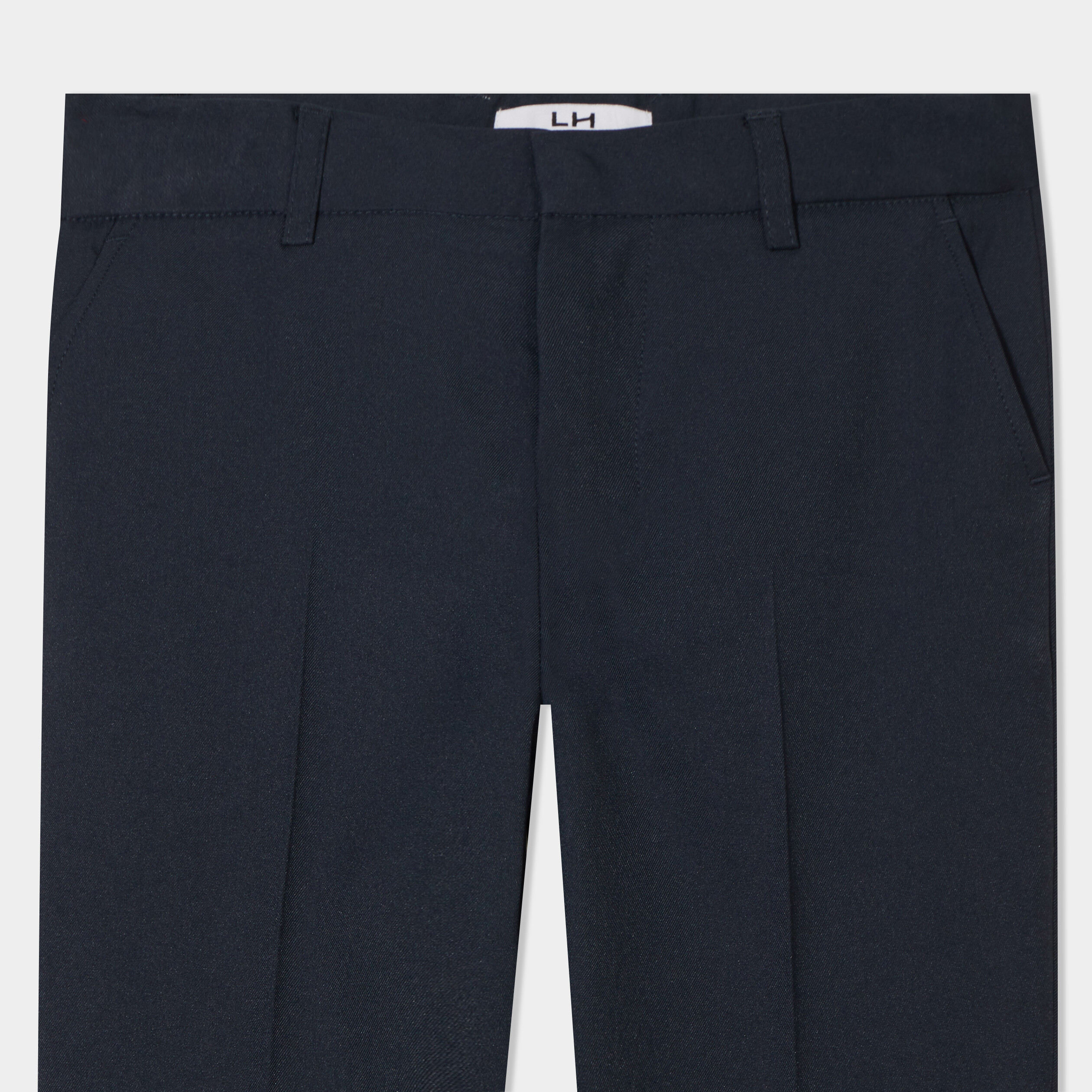 pantalon de costard droit a pinces bleu marine garcon Pantalon de costard droit à pinces bleu marine garçon