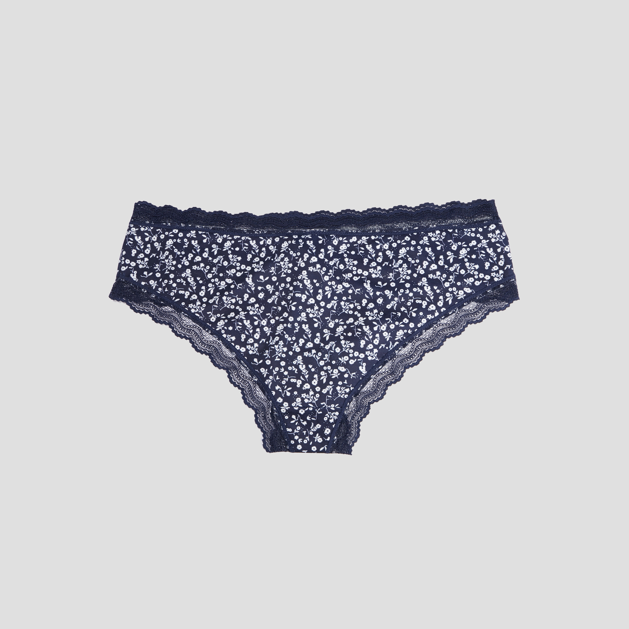 Lot 2 shortys microfibre bleu marine femme