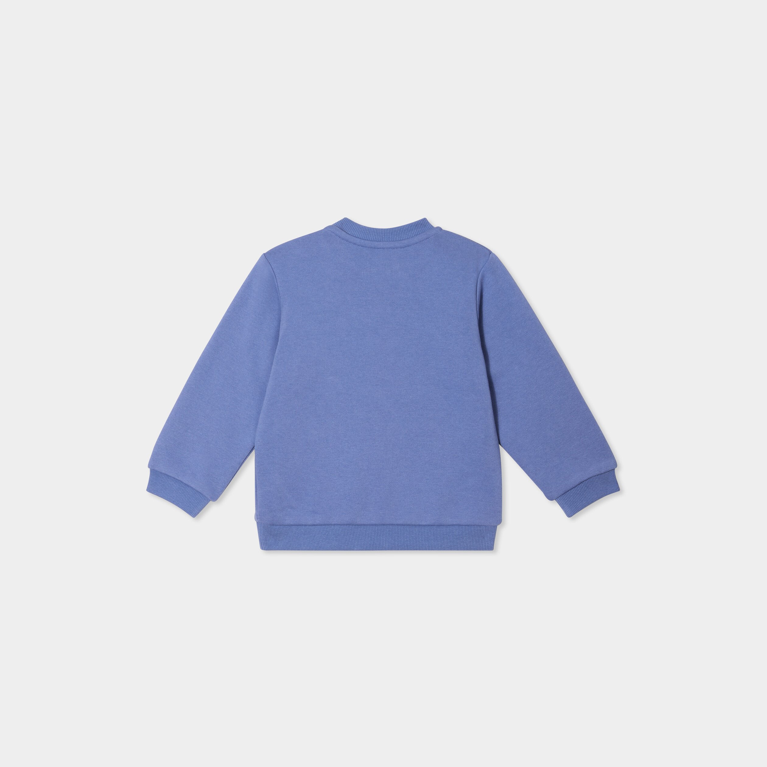 sweat manches longues avec poche bleu lavande bebeg Sweat manches longues avec poche bleu lavande bébé garçon