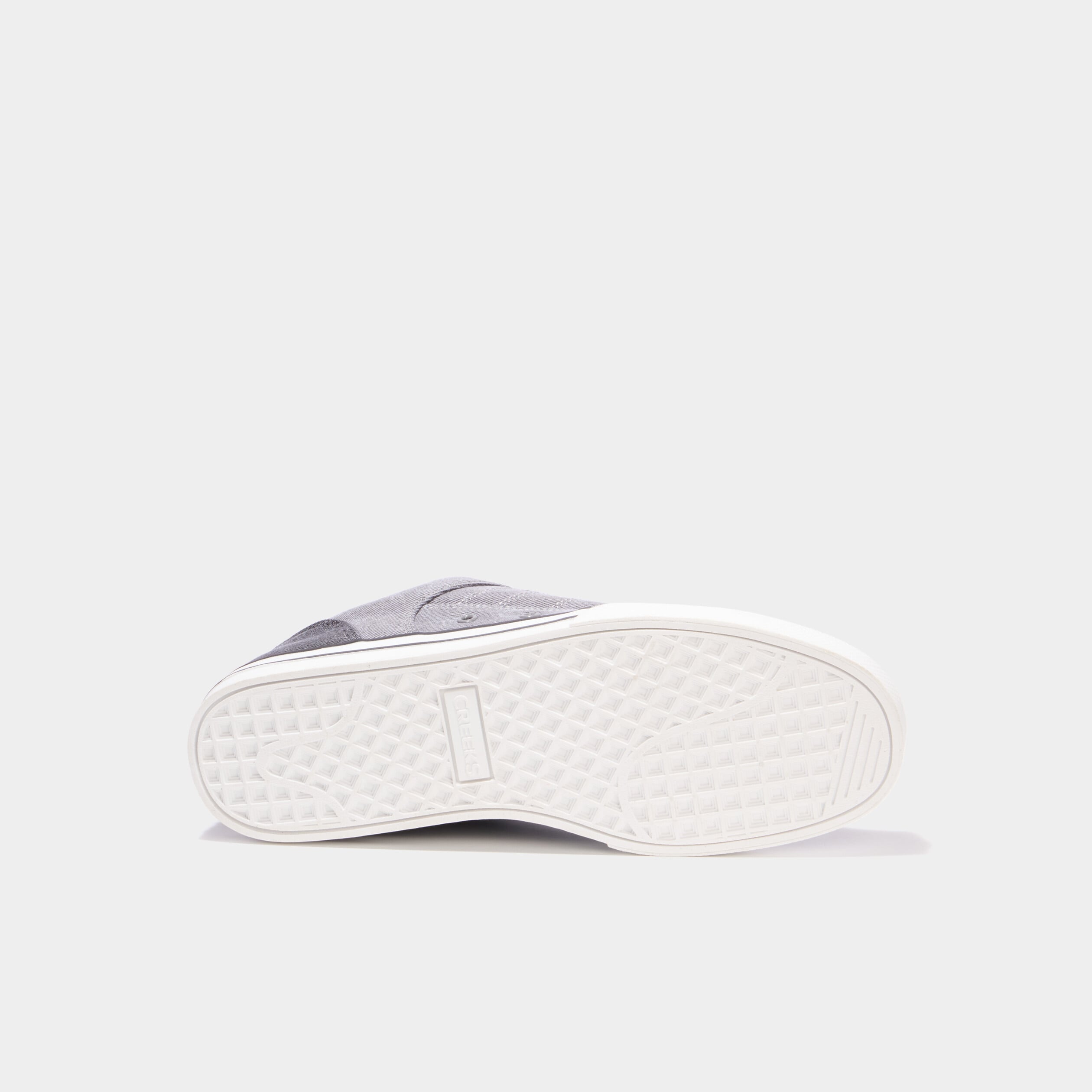 Tennis basses en toile &agrave; lacets gris clair homme