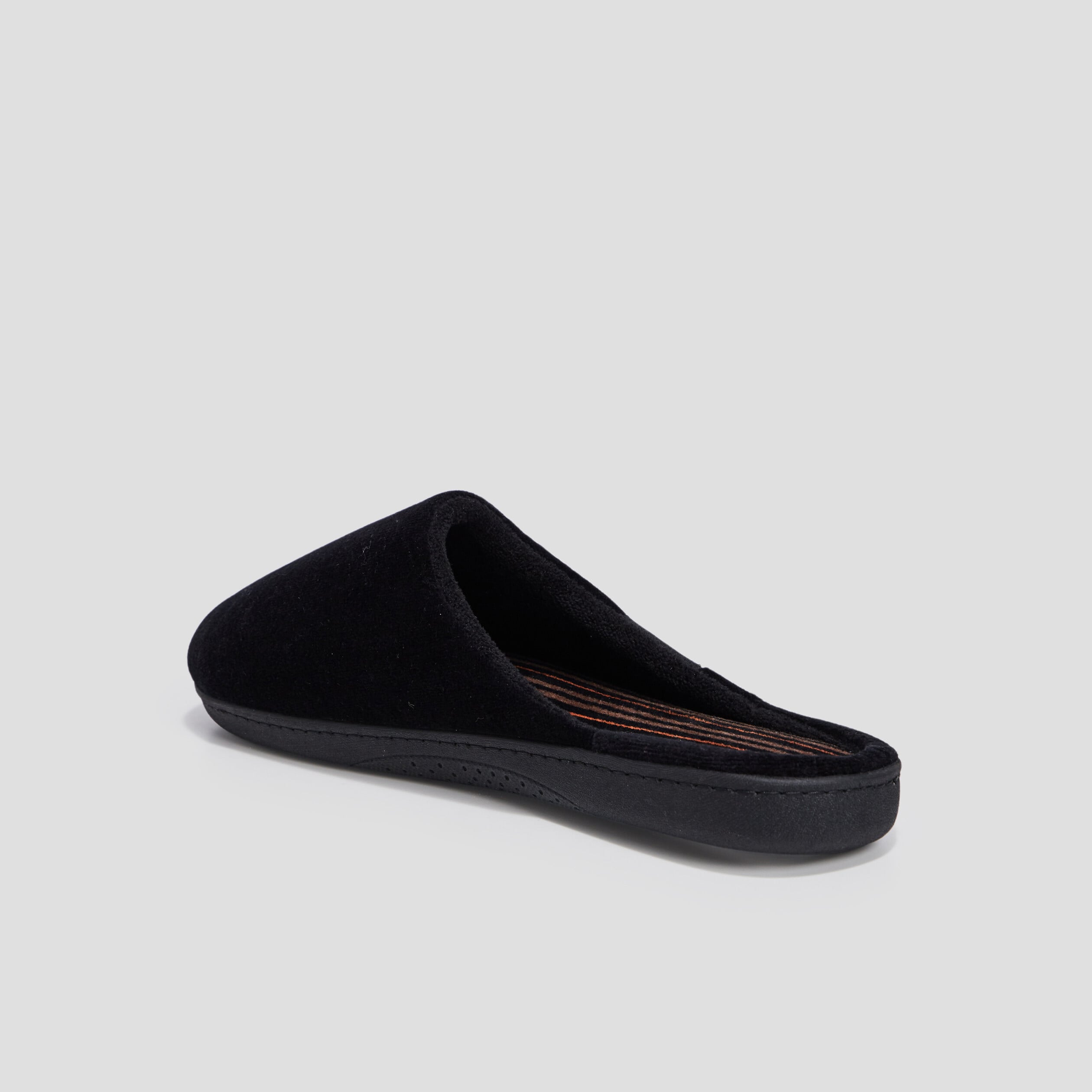 Chaussons mules Isotoner noir homme
