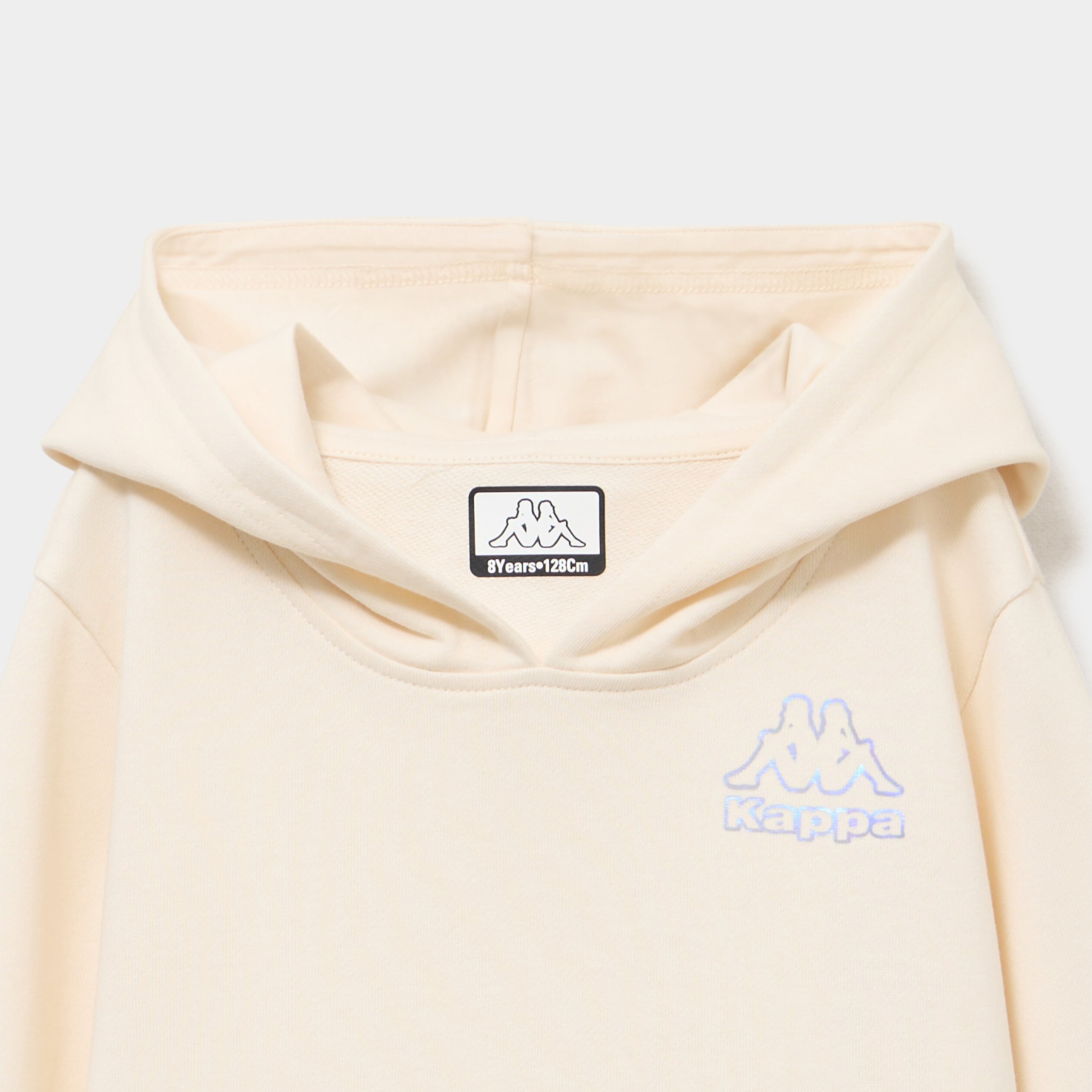 Sweat hoodie 1 poche Kappa ivoire fille