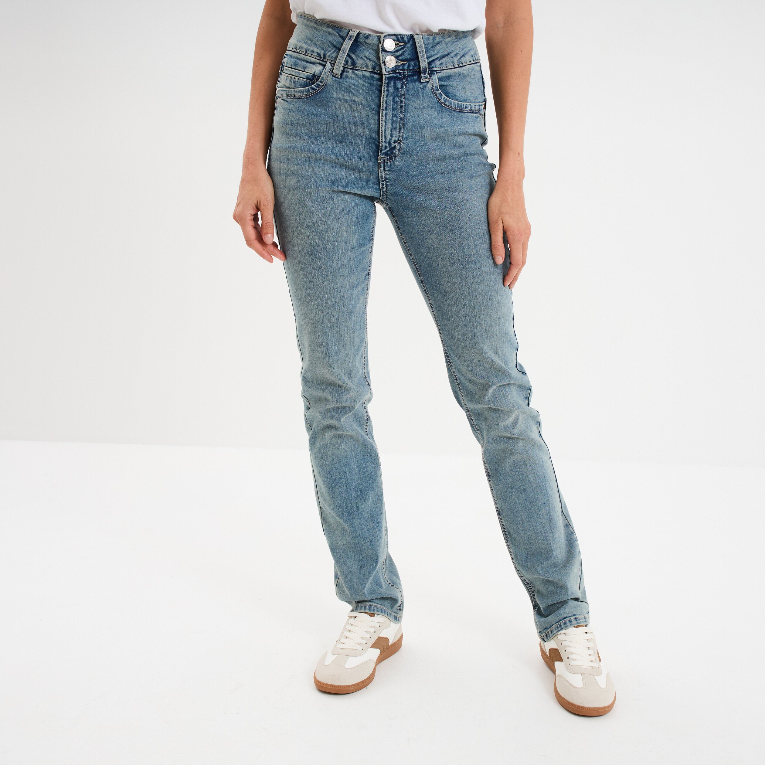 jeans slim coton bleu femme Jeans slim coton bleu femme