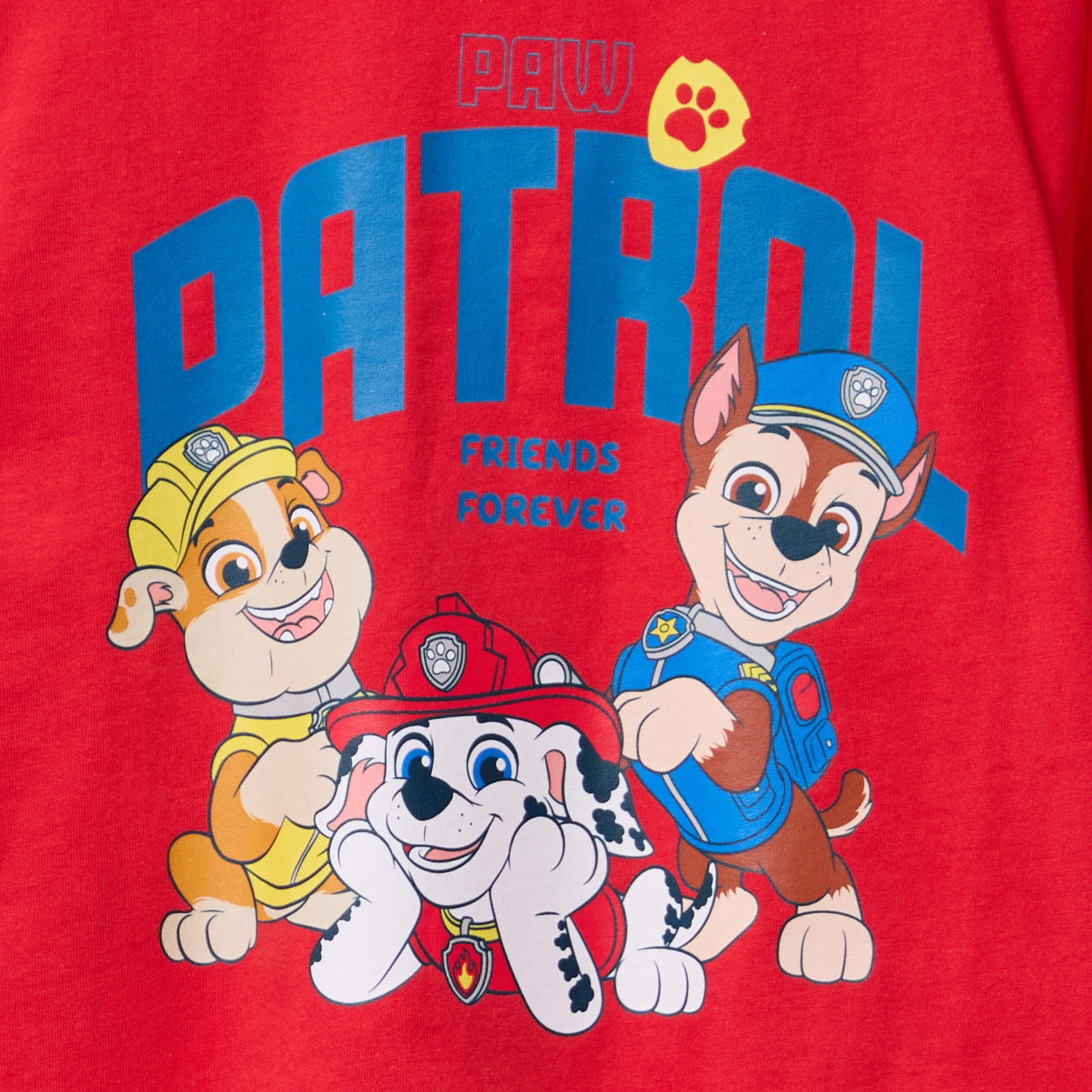 ensemble pyjama coton pat patrouille rouge garcon Ensemble pyjama coton Pat Patrouille rouge garçon